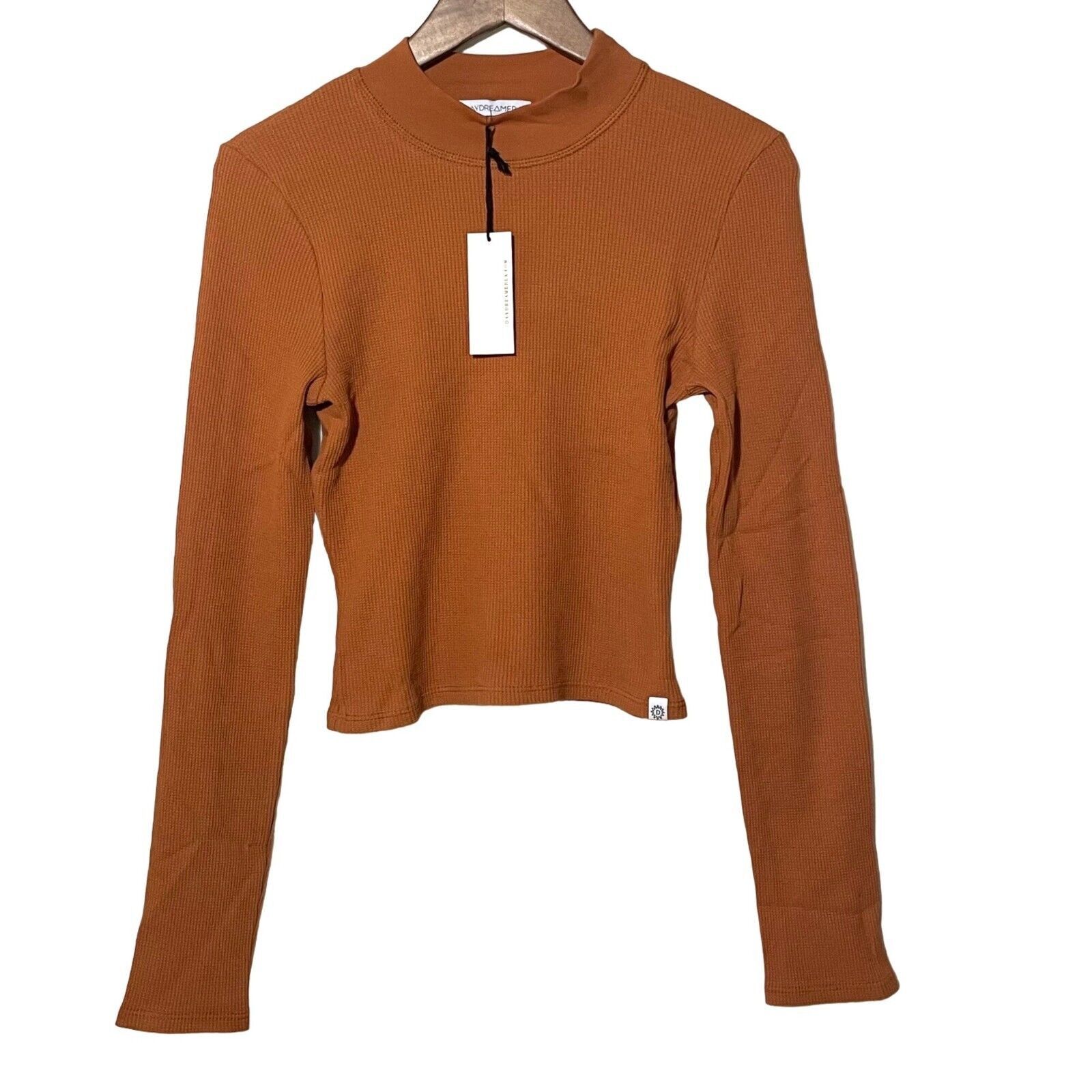 Daydreamer Daydreamer Thermal Crop Womens Large NWT Mock Orange Size L / US 10 / IT 46 - 2 Thumbnail