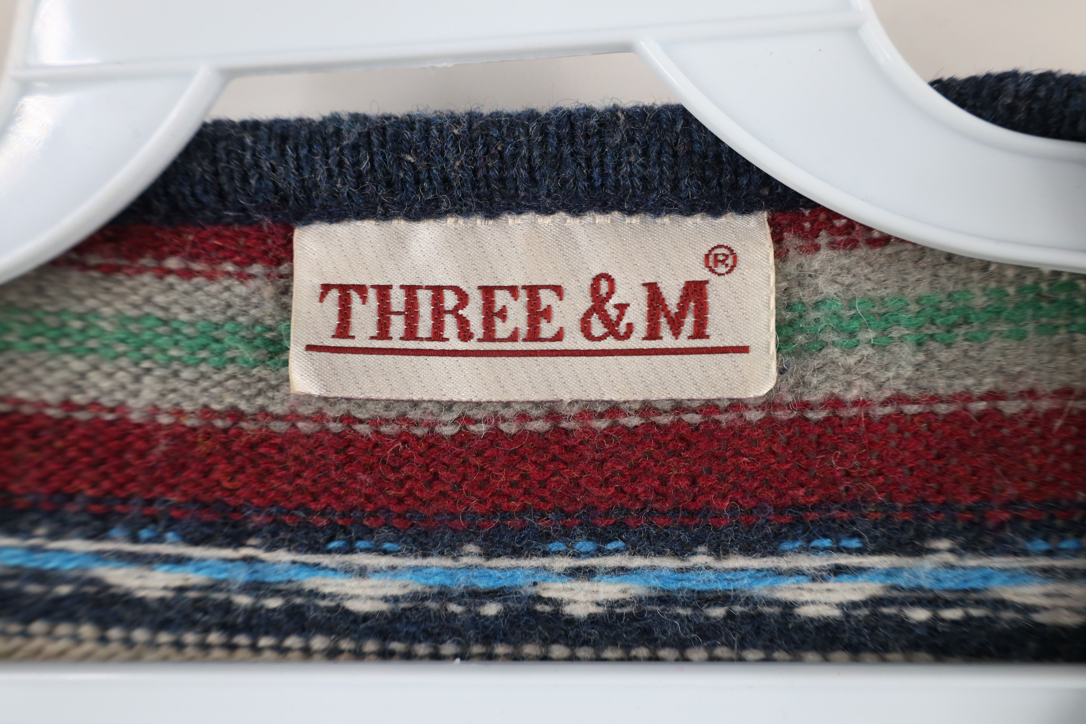 Vintage Vintage 90s Streetwear Wool Blend Knit Cardigan Sweater Size L / US 10 / IT 46 - 7 Thumbnail