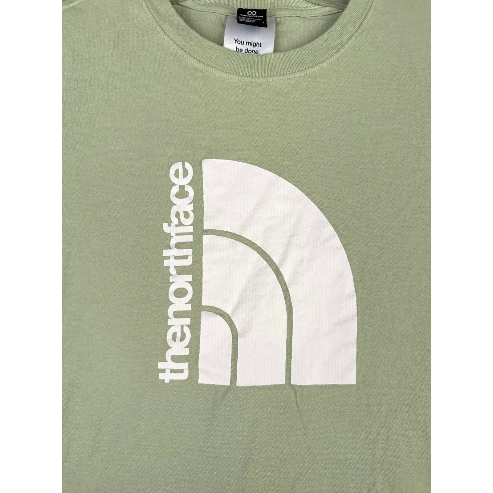 The North Face The North Face Shirt Women Large Green Short Sleeve Crew Neck 100% Cotton T-Shirt Casual Outdoor Womens Size L / US 10 / IT 46 - 6 Thumbnail