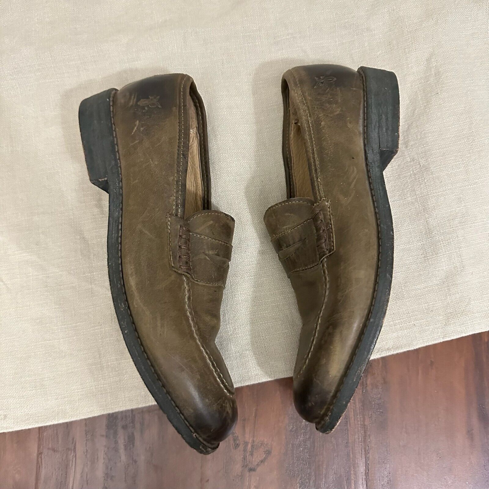 Frye FRYE John Addison Penny Loafers Leather Slip On Shoes Size US 8 / EU 41 - 3 Thumbnail