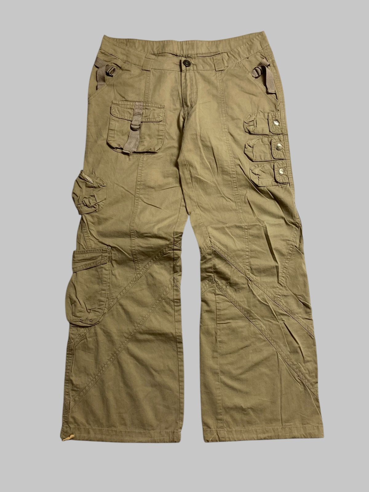 Hysteric Glamour × Japanese Brand × Le Grande Bleu (L.G.B.) UNN Japanese Brand Cargo Pants Bondage Multi Pocket💥 Size US 31 - 1 Thumbnail