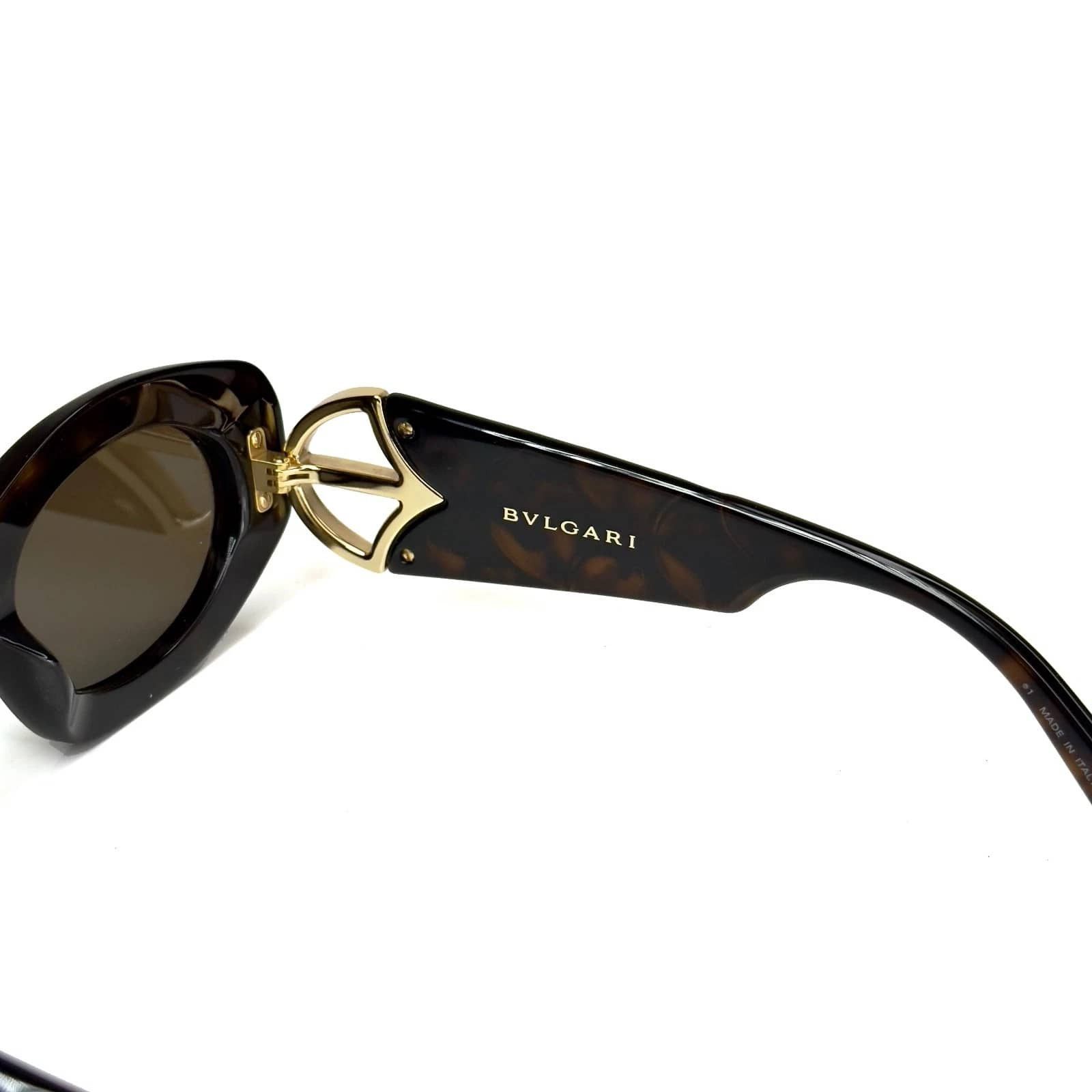 Bvlgari BVLGARI 40049 CALLA BV40049I Brown Oval Sunglasses 53E Size ONE SIZE - 3 Thumbnail