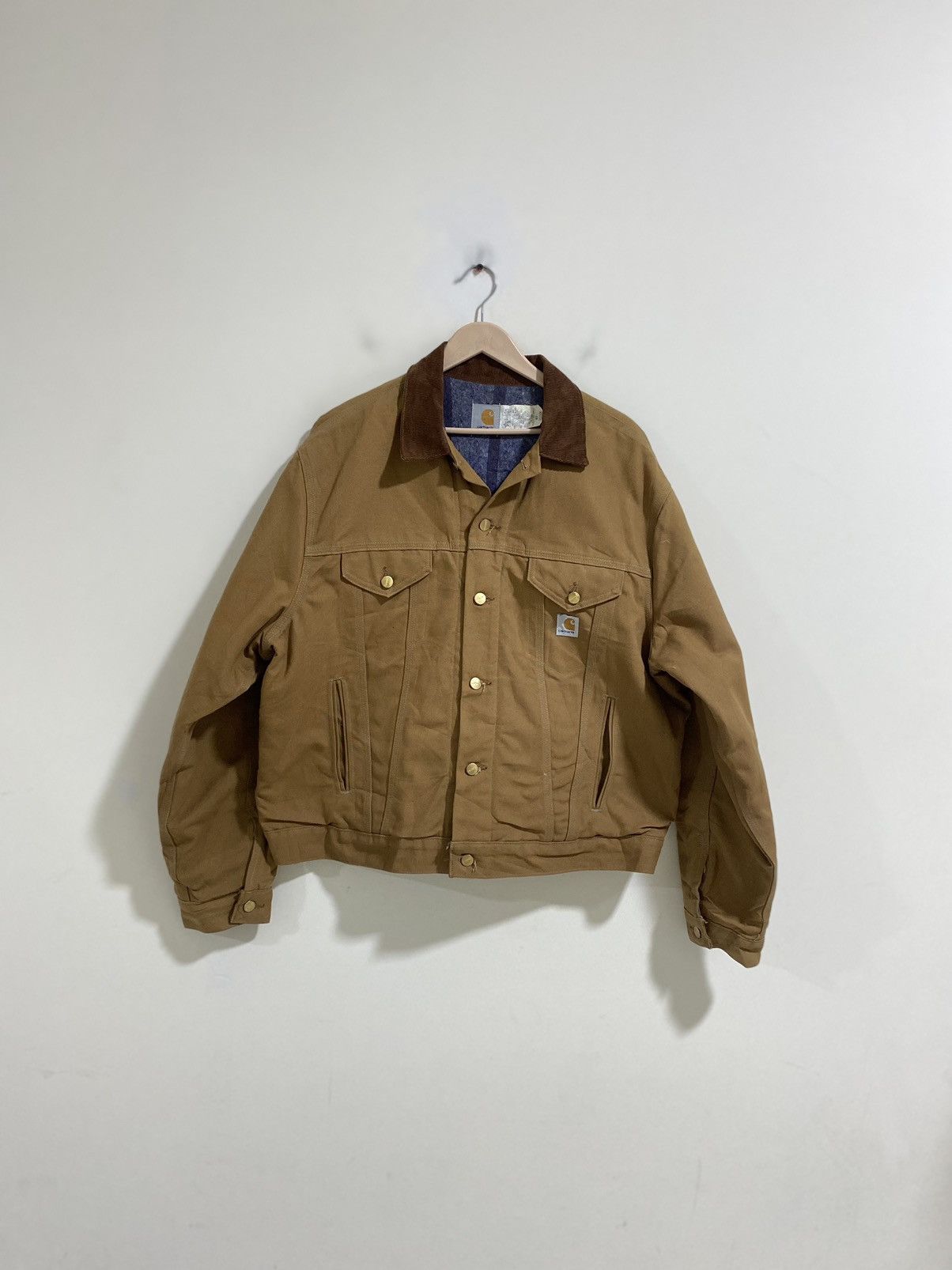 Carhatt Trucker Jacket JB0906 Vintage 90’s Brown