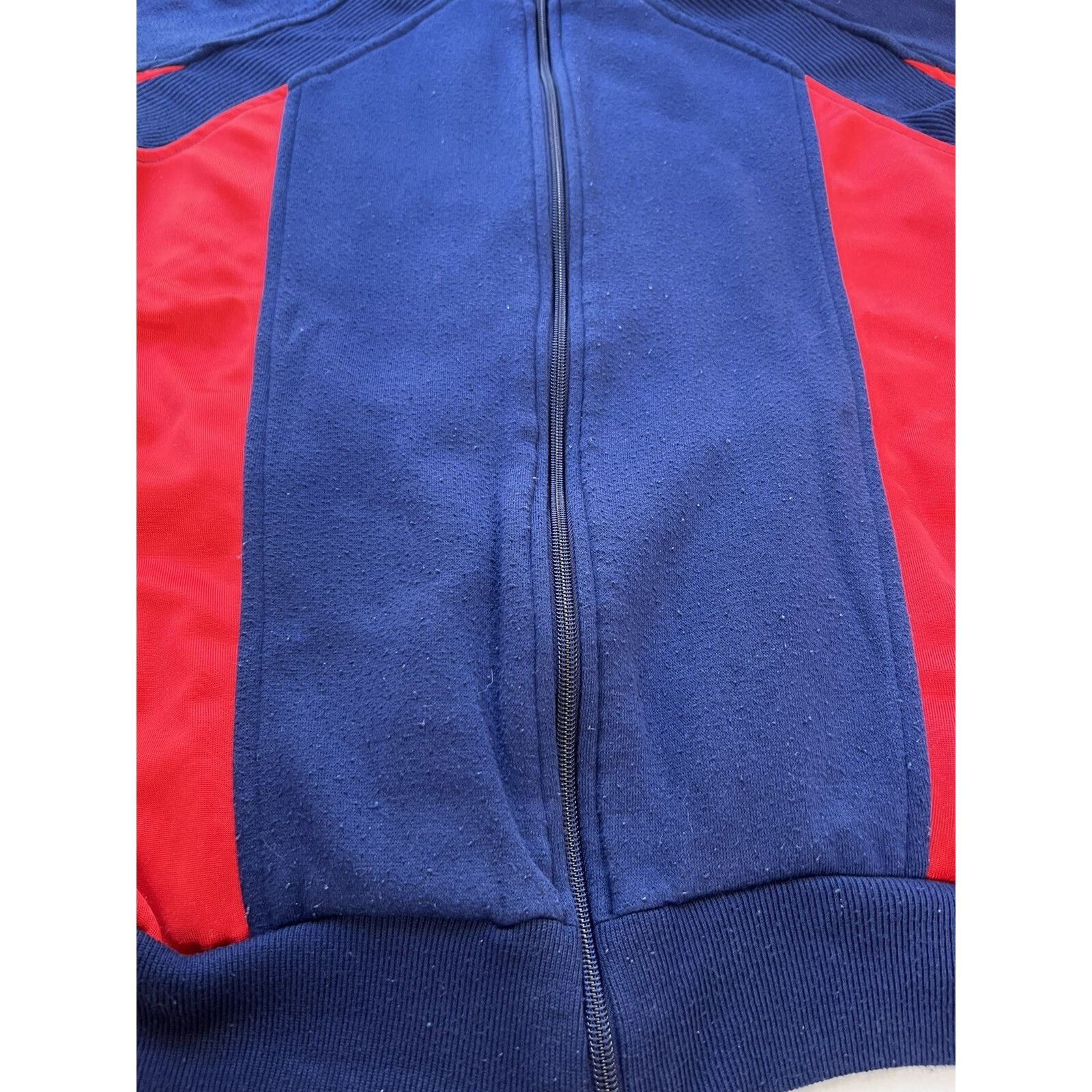 Nike Vintage 90s Nike Sweatshirt Sweater Full Zip Blue Red Gray T Size US M / EU 48-50 / 2 - 3 Thumbnail