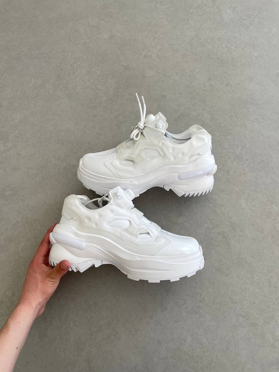 image of Maison Margiela Reebok Tabi Instapump Fury White Shoes, Men's (Size 10)