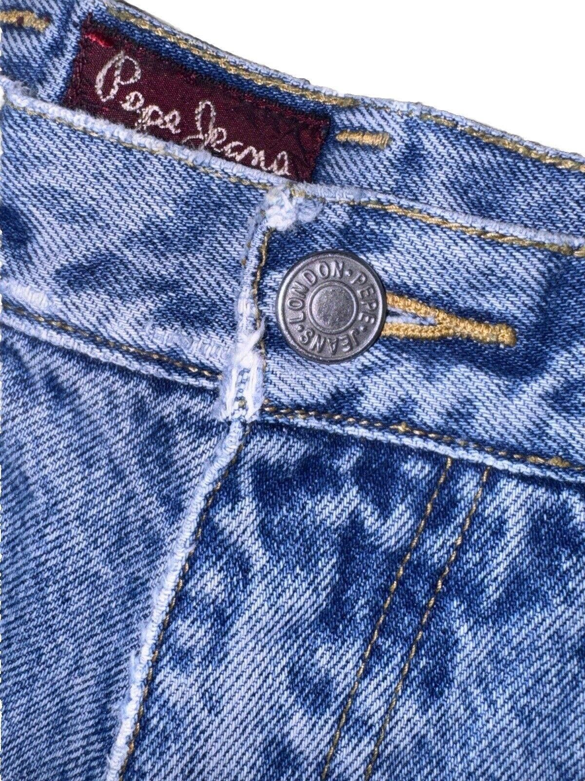 Pepe Jeans Original PEPE Betty Jeans London Denim Cut Off Shorts 31 Size 31" - 3 Thumbnail