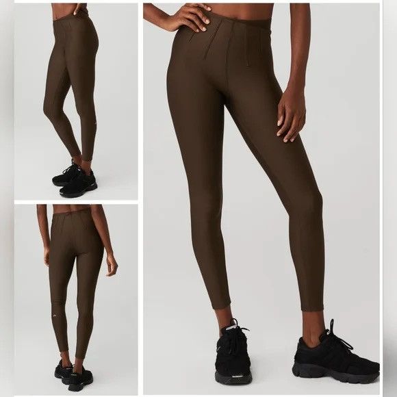 Alo Yoga ALO Yoga Airlift High-Waist 7/8 Corset Legging in Espresso Size 25" / US 0 / IT 36 - 1 Thumbnail