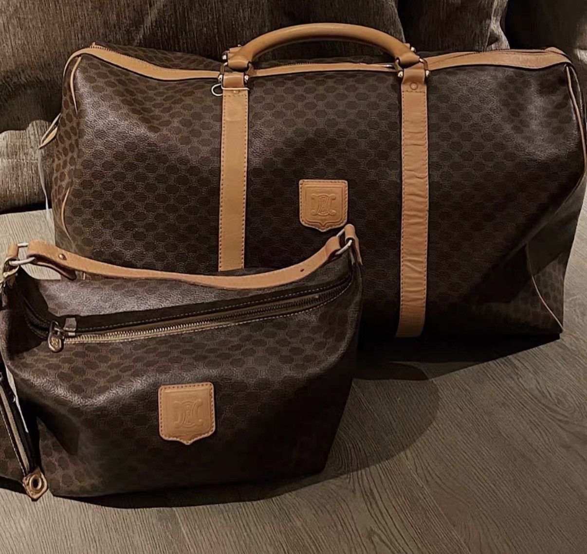 Celine Celine Brown Monogram Boston Bag J29 Size ONE SIZE - 8 Thumbnail