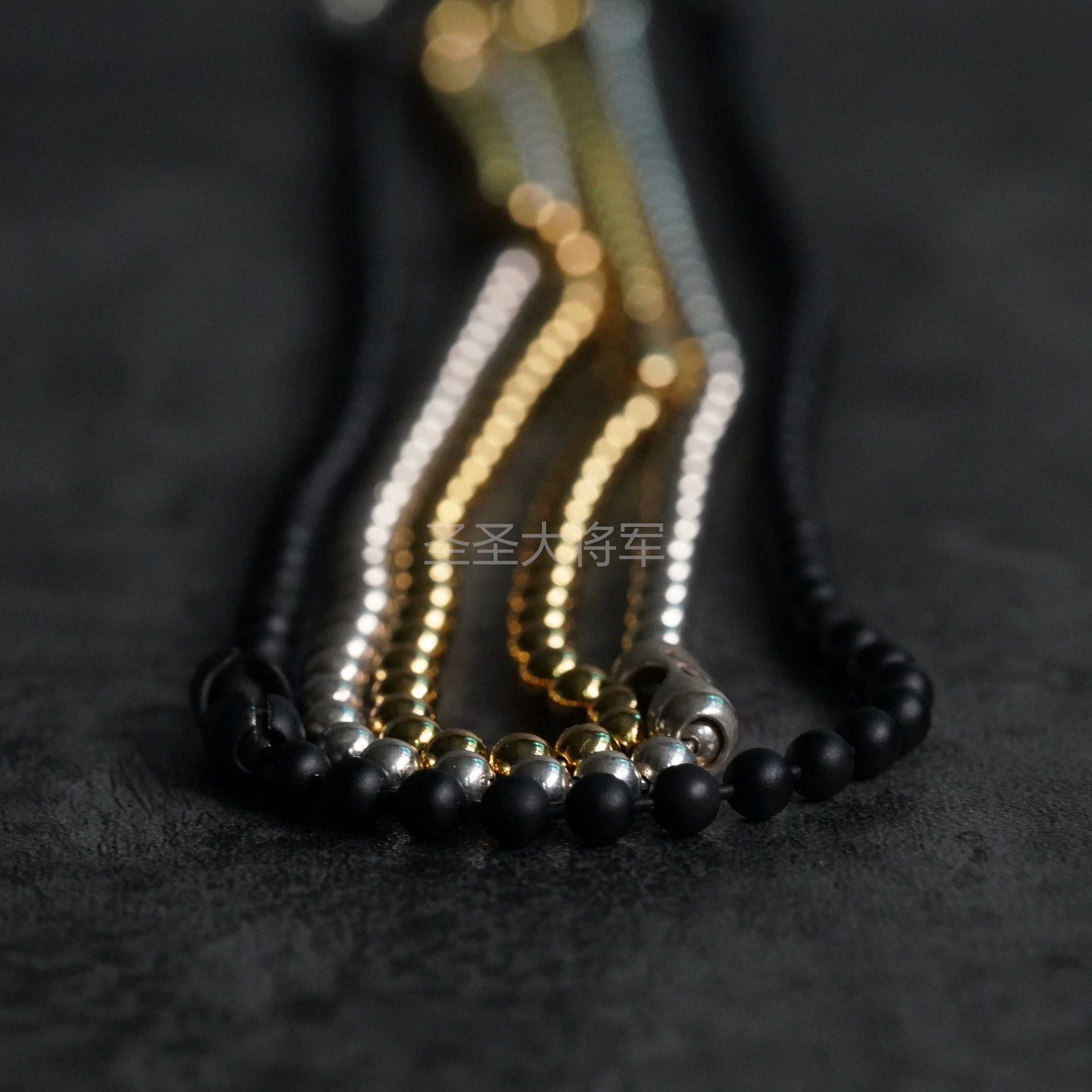 Takahiromiyashita The Soloist. The Soloist 4mm Bead 925 51cm 3-Color Necklace Size ONE SIZE - 4 Thumbnail