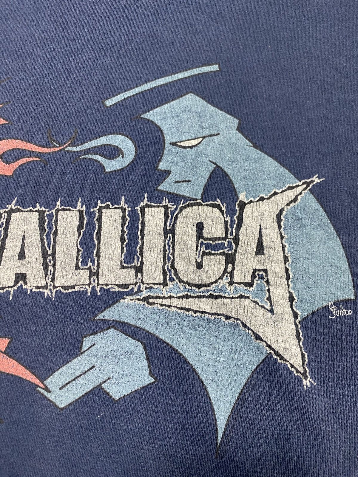 Band Tees Rare Vintage Metallica Band Tee Shirt Size US M / EU 48-50 / 2 - 8 Thumbnail