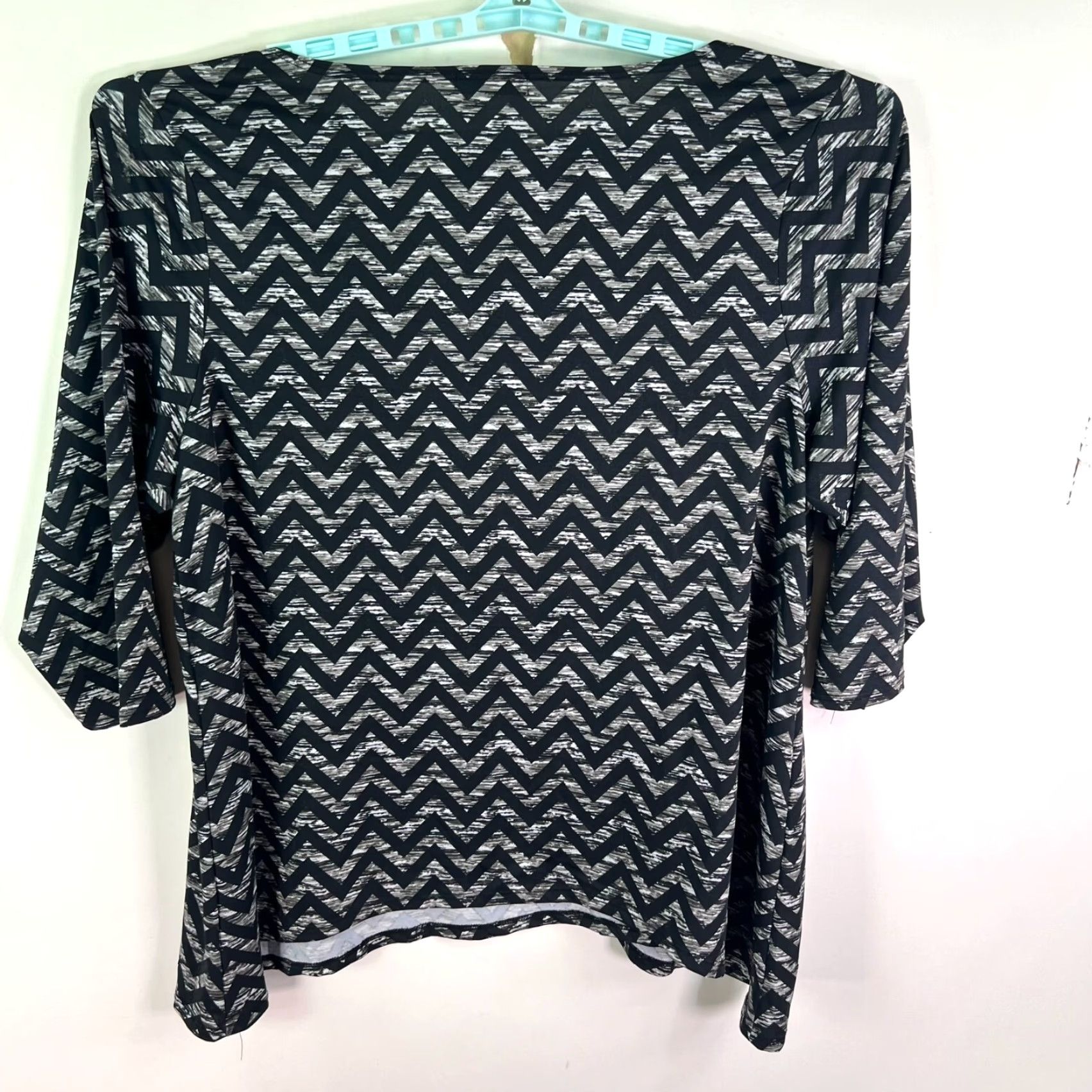 Vintage Fury Top Geometric Print Womens 3XL Black/Gray Size XXL / US 16-18 / IT 52-54 - 5 Thumbnail