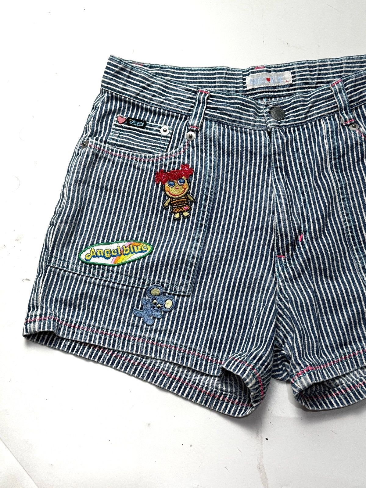 Angel Blue × Hysteric Glamour × Japanese Brand Angle Blue Y2K Hickory Pants Size 28" / US 6 / IT 42 - 3 Thumbnail