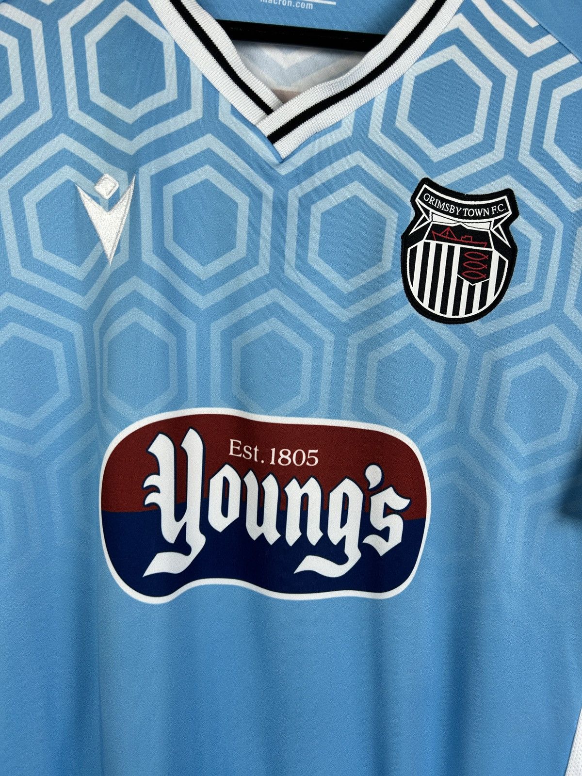 Macron Macron Grimsby Town 2021/22 Away Kit Soccer Jersey Blue XL Size US XL / EU 56 / 4 - 2 Thumbnail