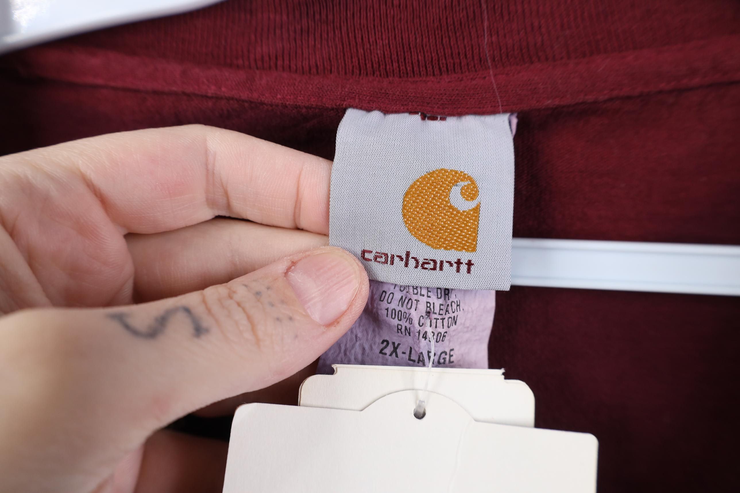 Carhartt Deadstock Vintage 90s Carhartt Sun Faded Pocket T-Shirt USA Size US XXL / EU 58 / 5 - 6 Thumbnail