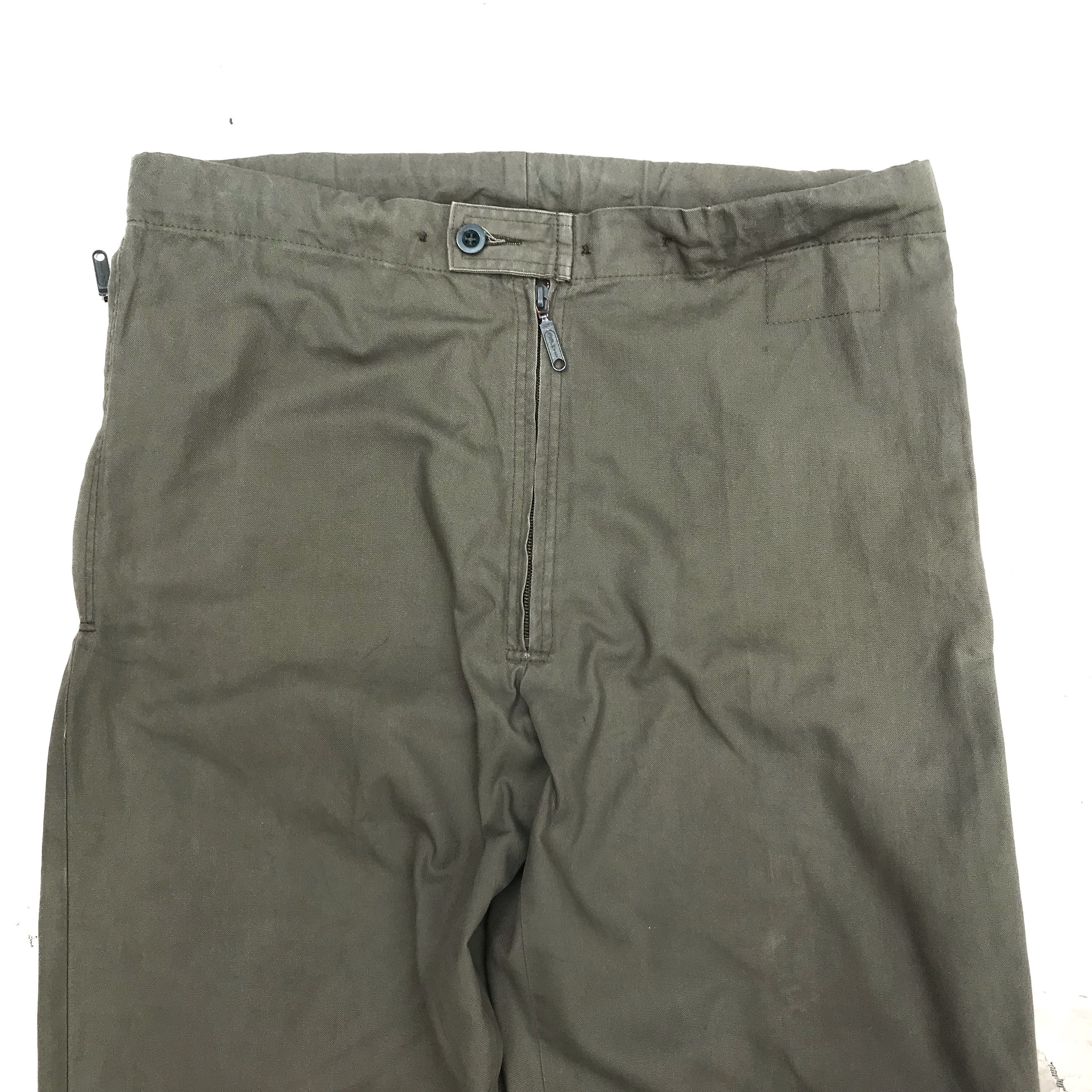 Aeronautica Militare Vintage Germany Military trouser pants Green army military Size US 36 / EU 52 - 3 Thumbnail