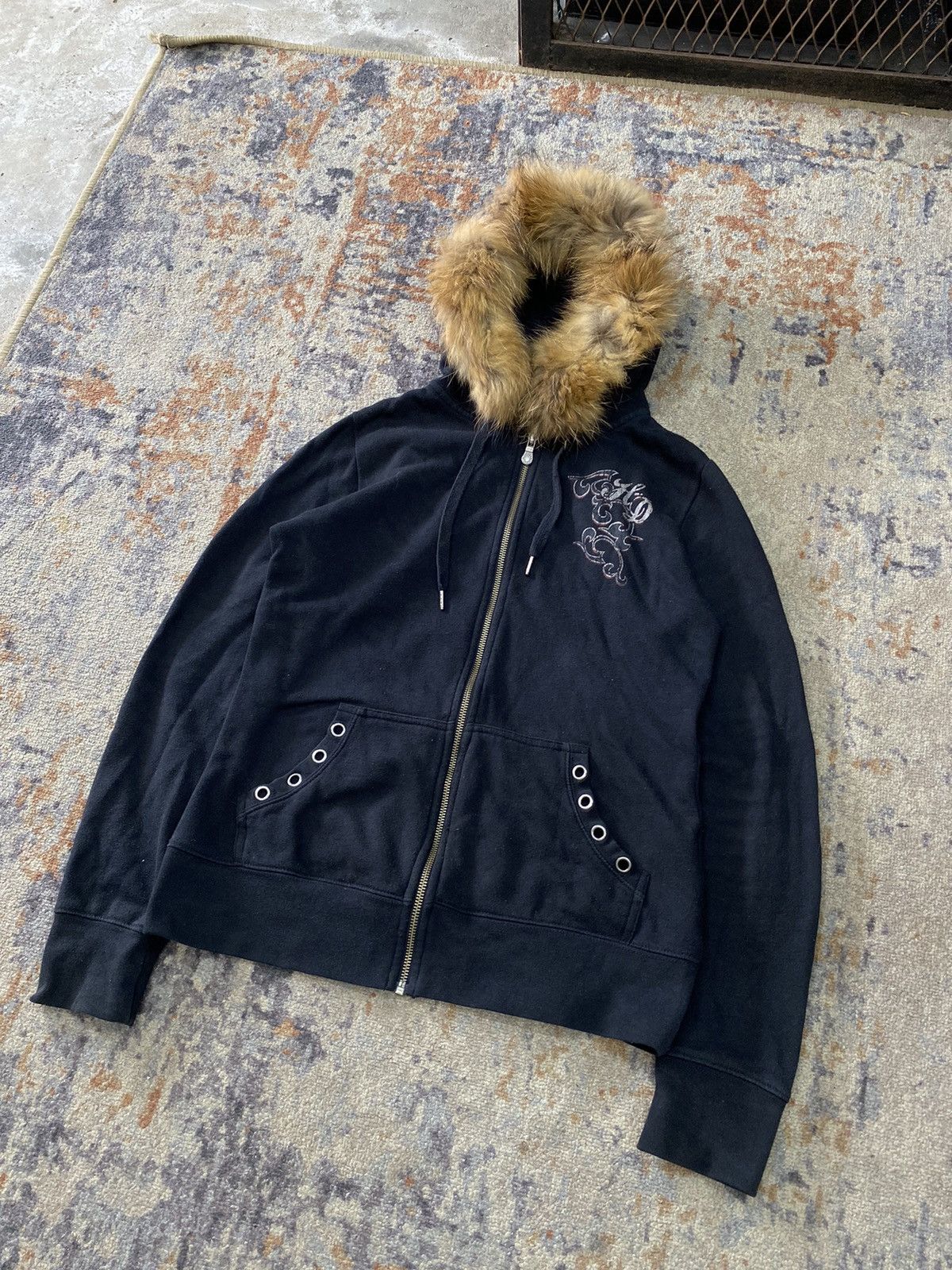 Harley Davidson × If Six Was Nine × Vintage Fur Hoodie studdet harley davidson Lgb Styled Size US M / EU 48-50 / 2 - 1 Thumbnail