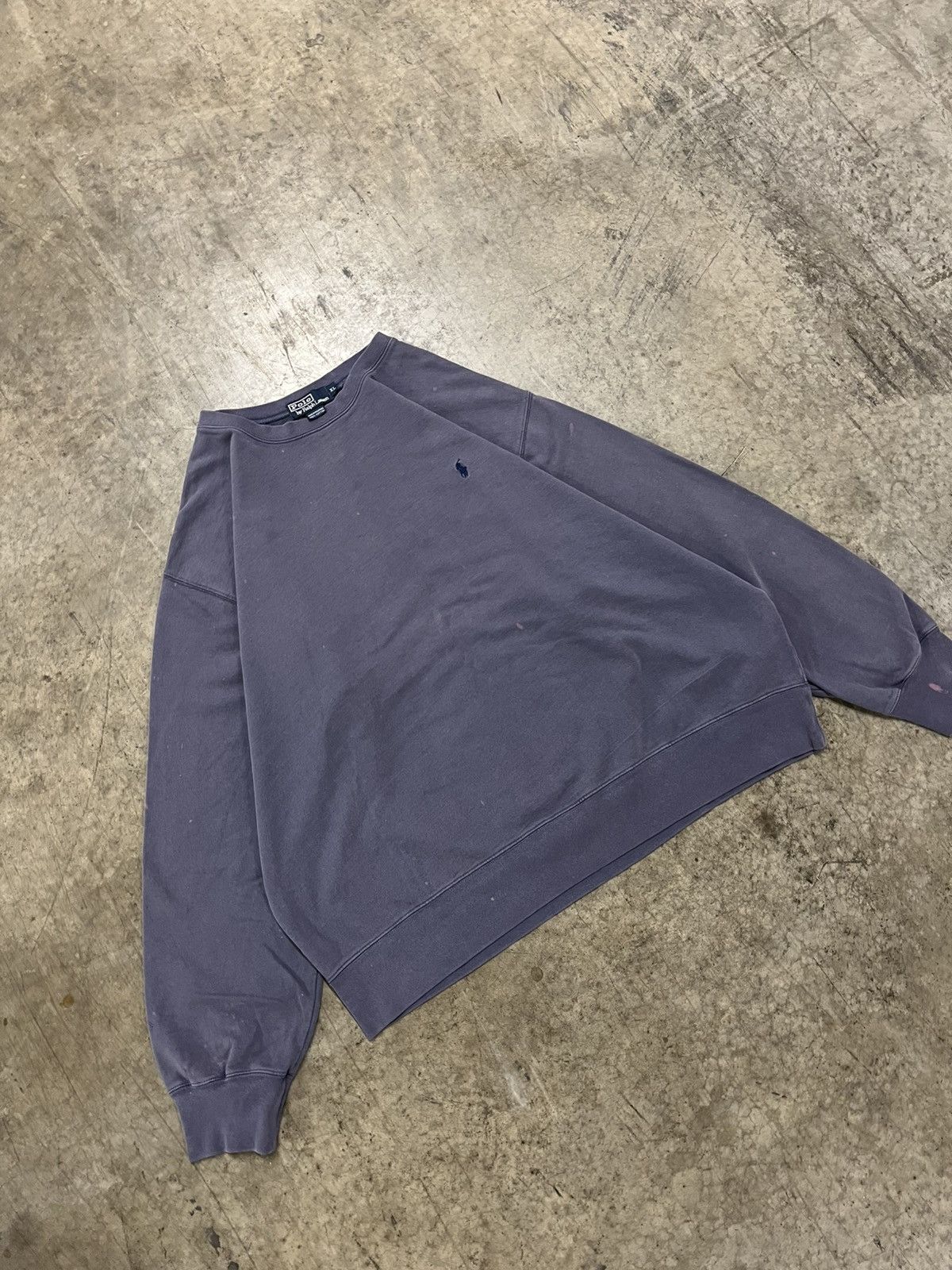 Polo Ralph Lauren × Vintage Polo Ralph Lauren vintage faded gray crewneck preppy rare Size US XL / EU 56 / 4 - 1 Thumbnail