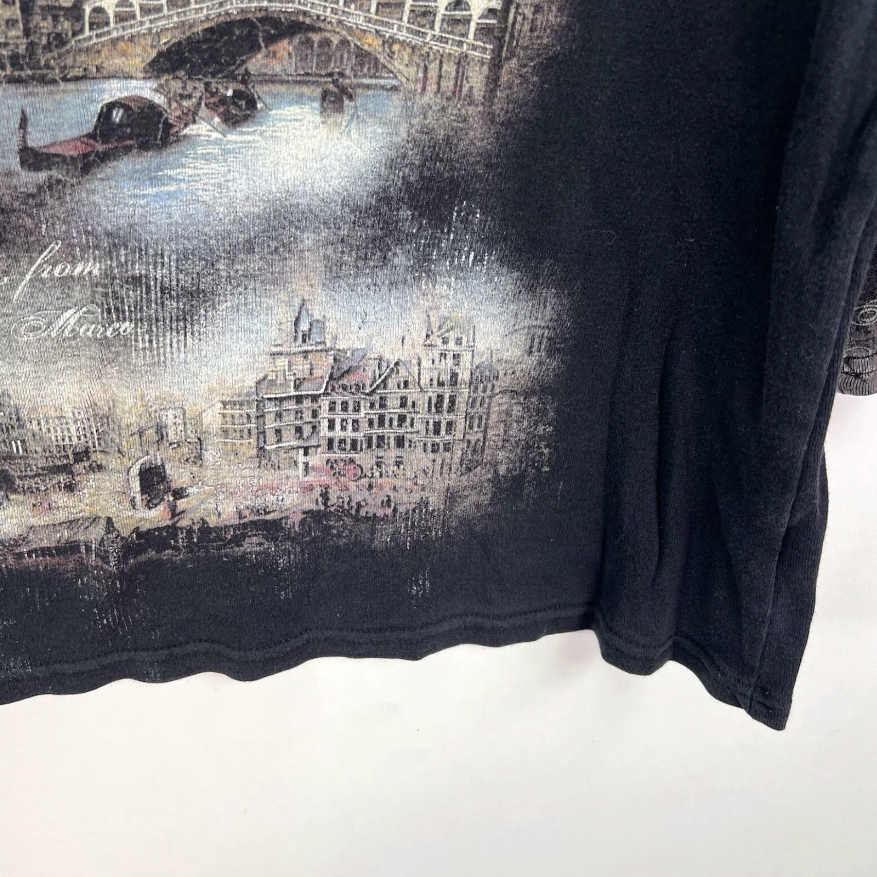 Vintage VINTAGE Christopher & Banks T-Shirt Women's Size L Black Art Destination Casual Streetwear Size L / US 10 / IT 46 - 5 Thumbnail