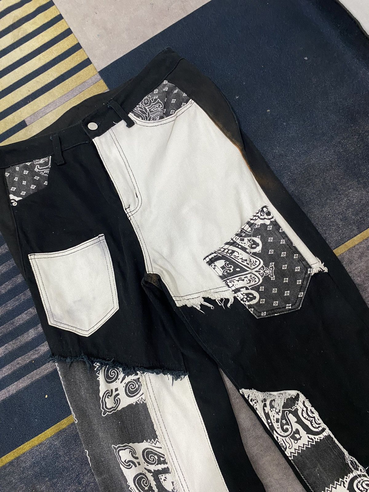 Shein SHEIN KAPITAL STYLE DENIM PANTS Size US 33 - 5 Thumbnail
