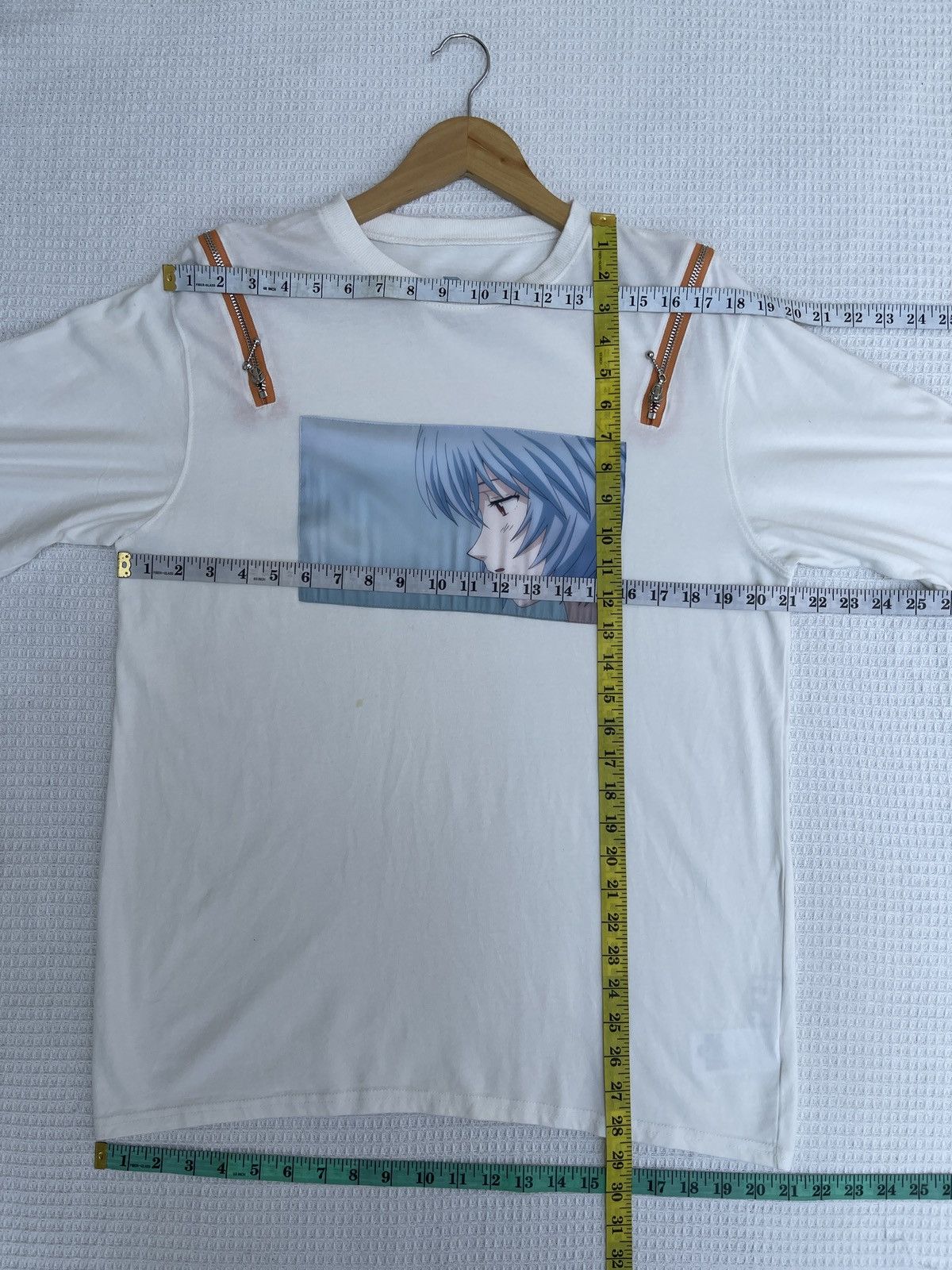 Anime Last Drop🔥Rare🔥Vintage Evangelion Zipper Long Sleeve T-Shirt Size US L / EU 52-54 / 3 - 12 Thumbnail