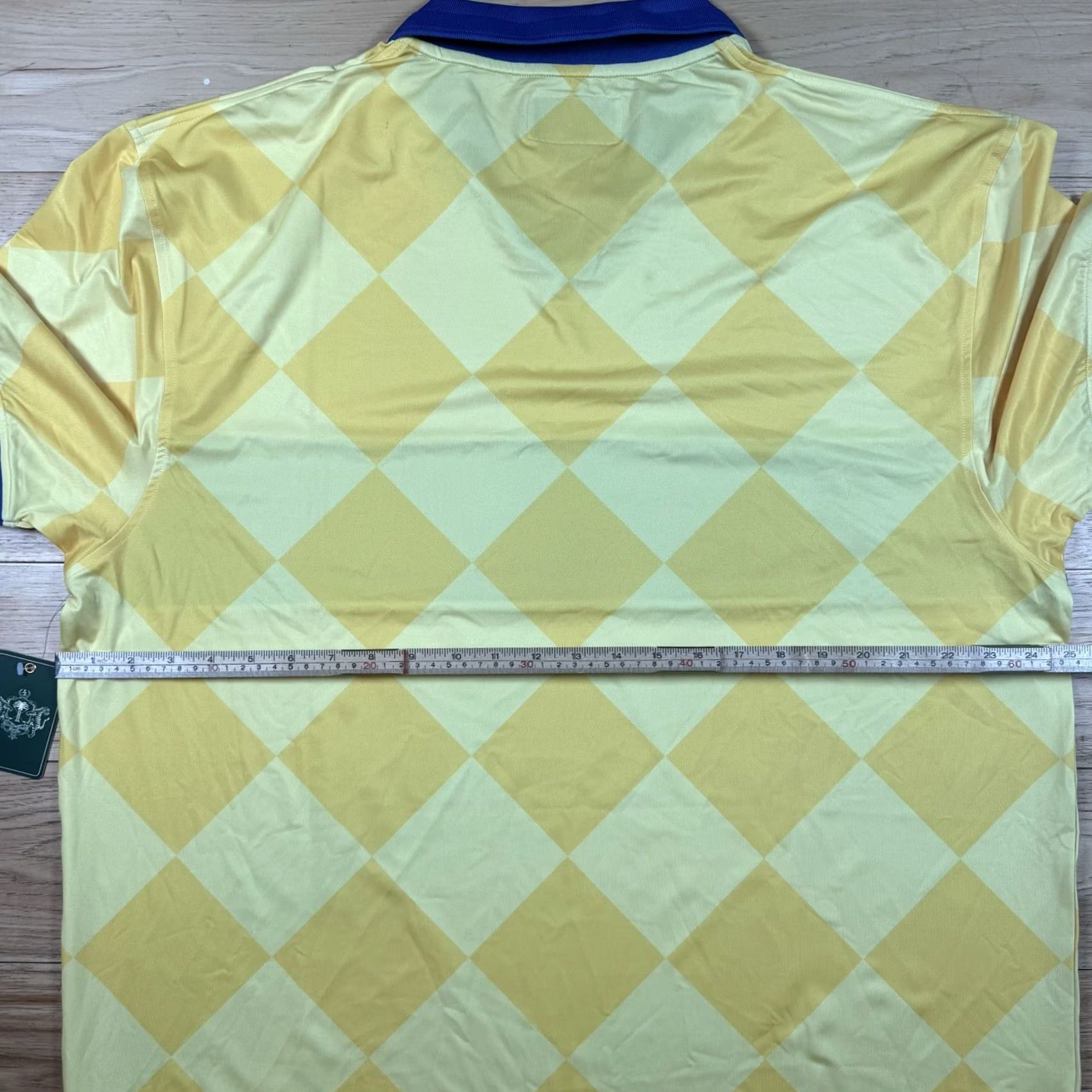 Vintage Bogey Boys Polo Shirt Mens 3XL Long Sleeve Dri Fit Diamond AOP Brown Golf NWT Size US XXL / EU 58 / 5 - 5 Thumbnail
