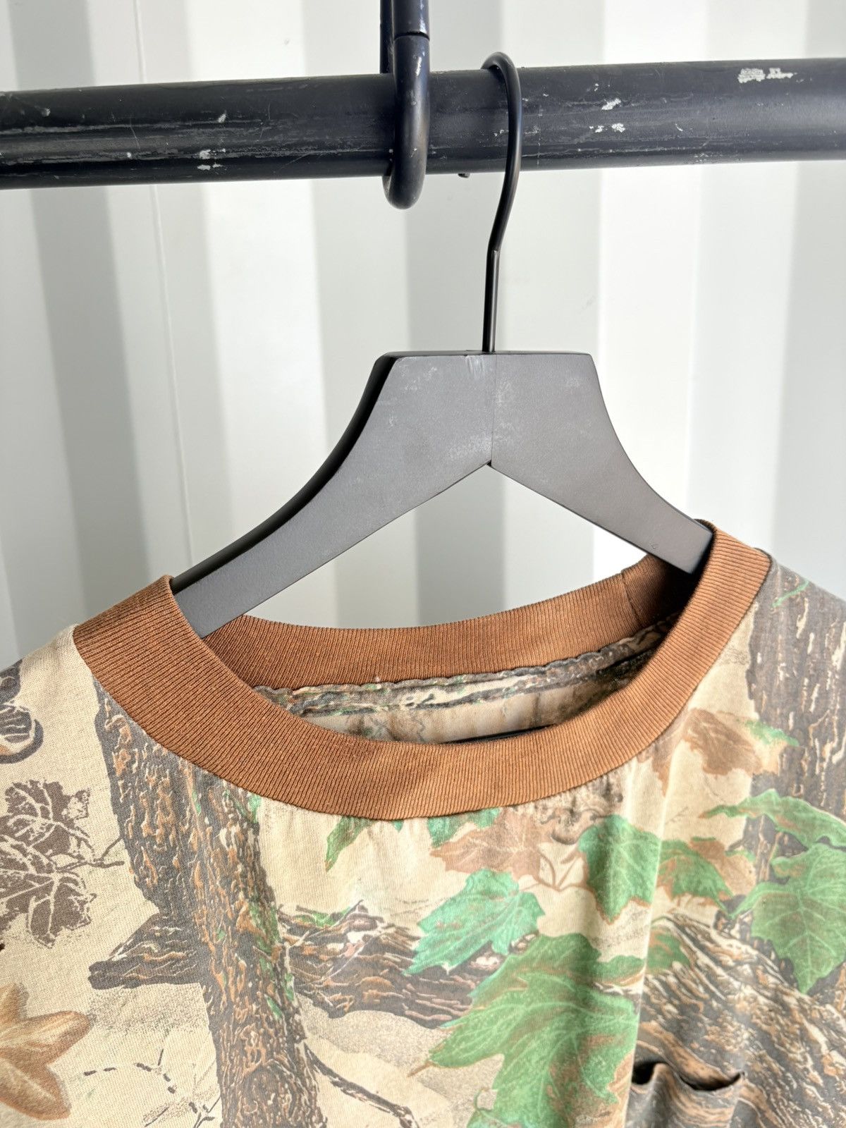 Vintage Thrashed Camo Boxy Sun Faded Distressed Shirt ERD GRUNGE Size US XL / EU 56 / 4 - 6 Thumbnail