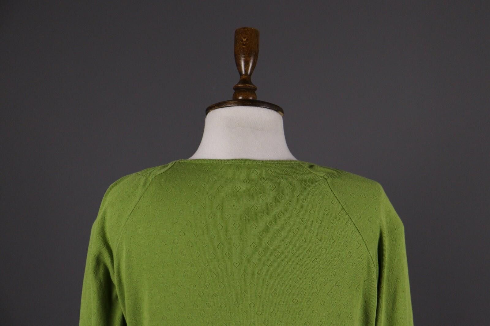 Designer Deerberg Green Long Sleeve Knit A-Line Dress Size Size M / US 6-8 / IT 42-44 - 7 Thumbnail