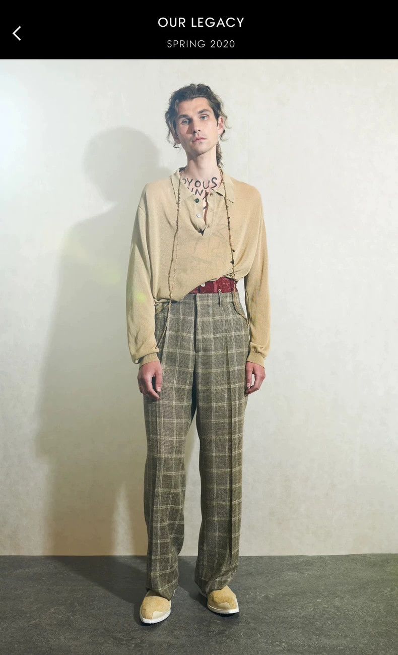 Our Legacy our legacy size 48 Borrowed Chino plaid trousers 2502-Next Size US 32 / EU 48 - 7 Thumbnail