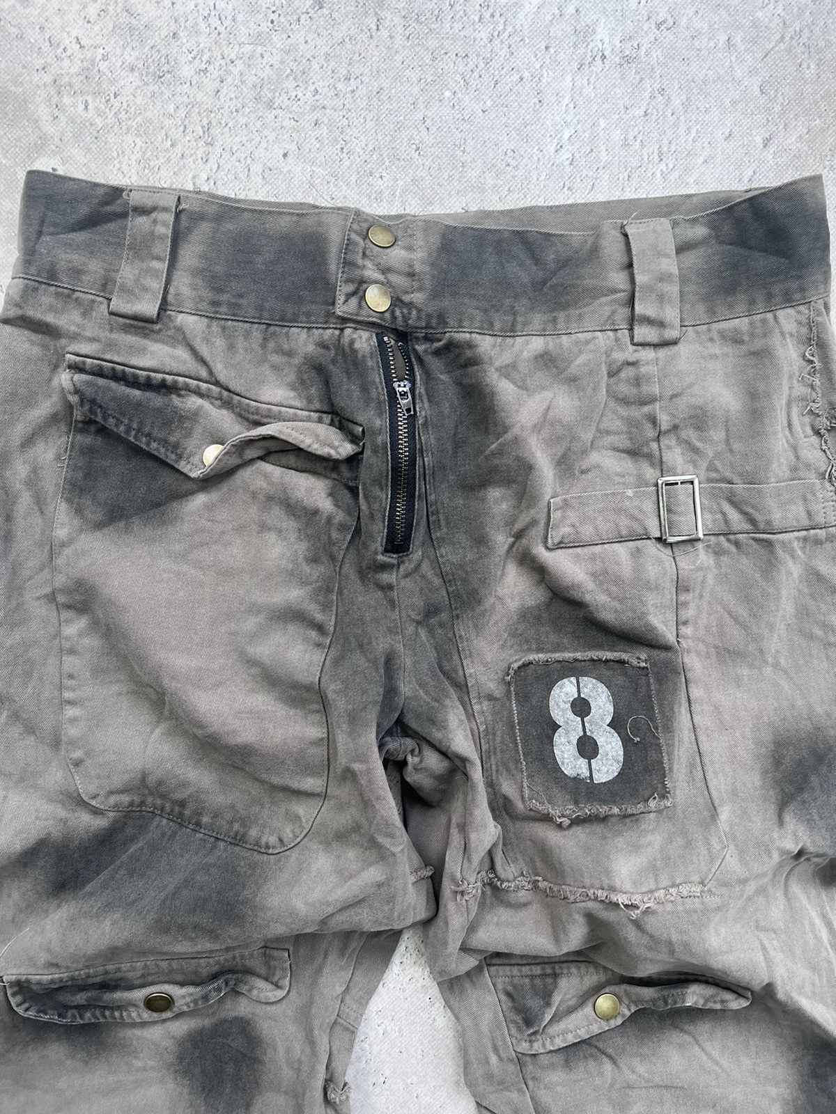 Issey Miyake × Japanese Brand × Tete Homme 2000s Tete Home Multipocket Bondage Cargo Pants Size US 32 / EU 48 - 5 Thumbnail