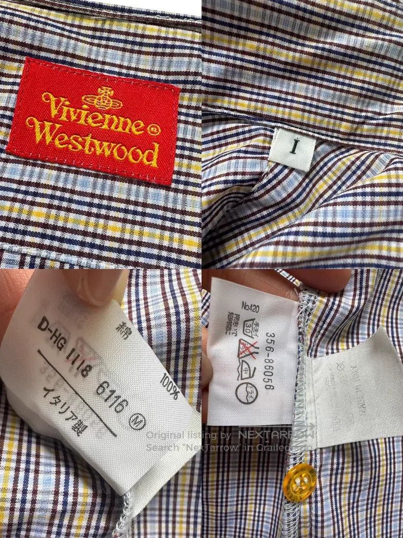 Vivienne Westwood Vivienne Westwood Rare 90s Pointed Collar Shirt Size S / US 4 / IT 40 - 9 Thumbnail