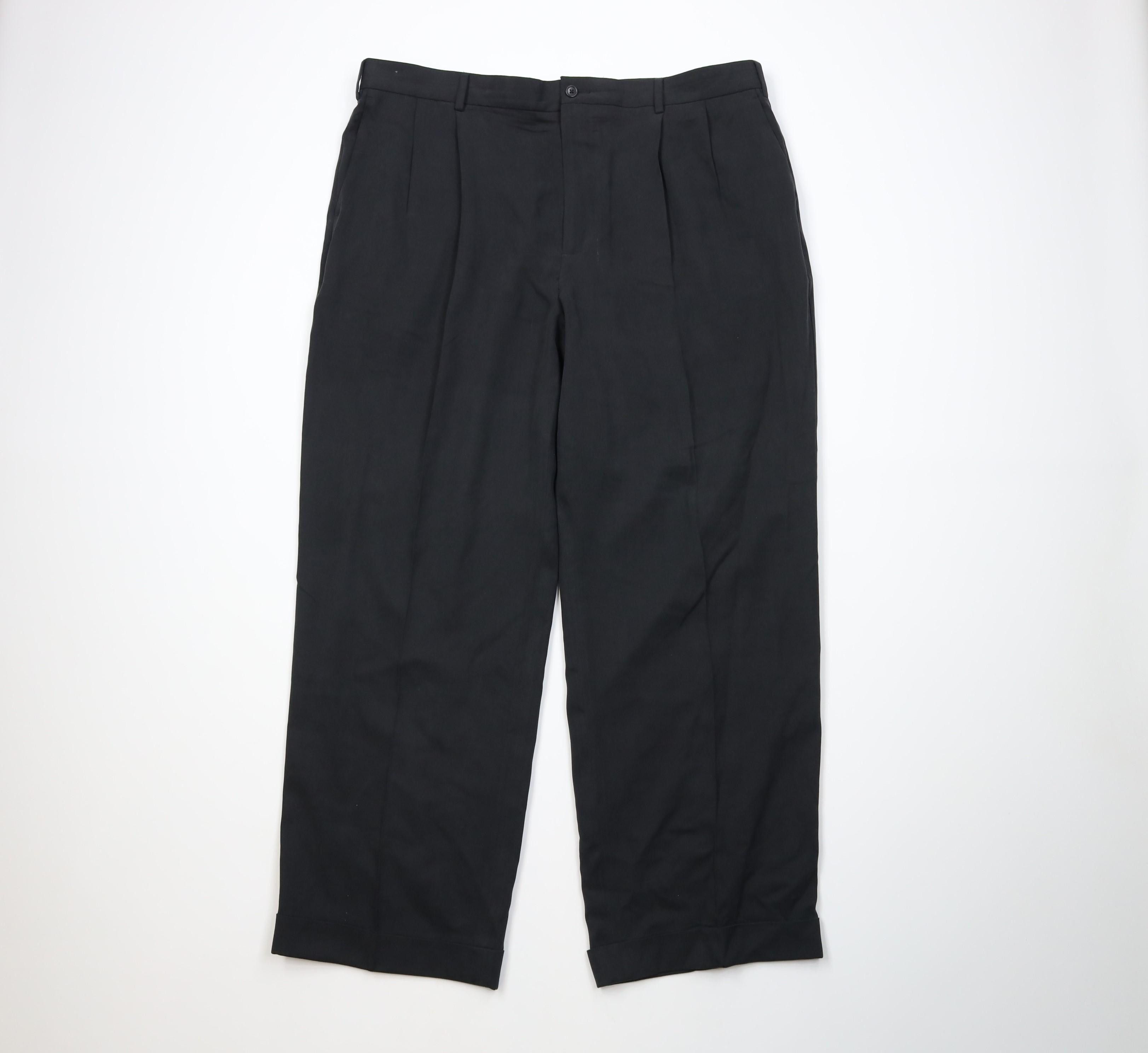 Nautica Vintage 90s Nautica Rigger Linen Wide Leg Chino Pants Black Size US 40 / EU 56 - 1 Thumbnail
