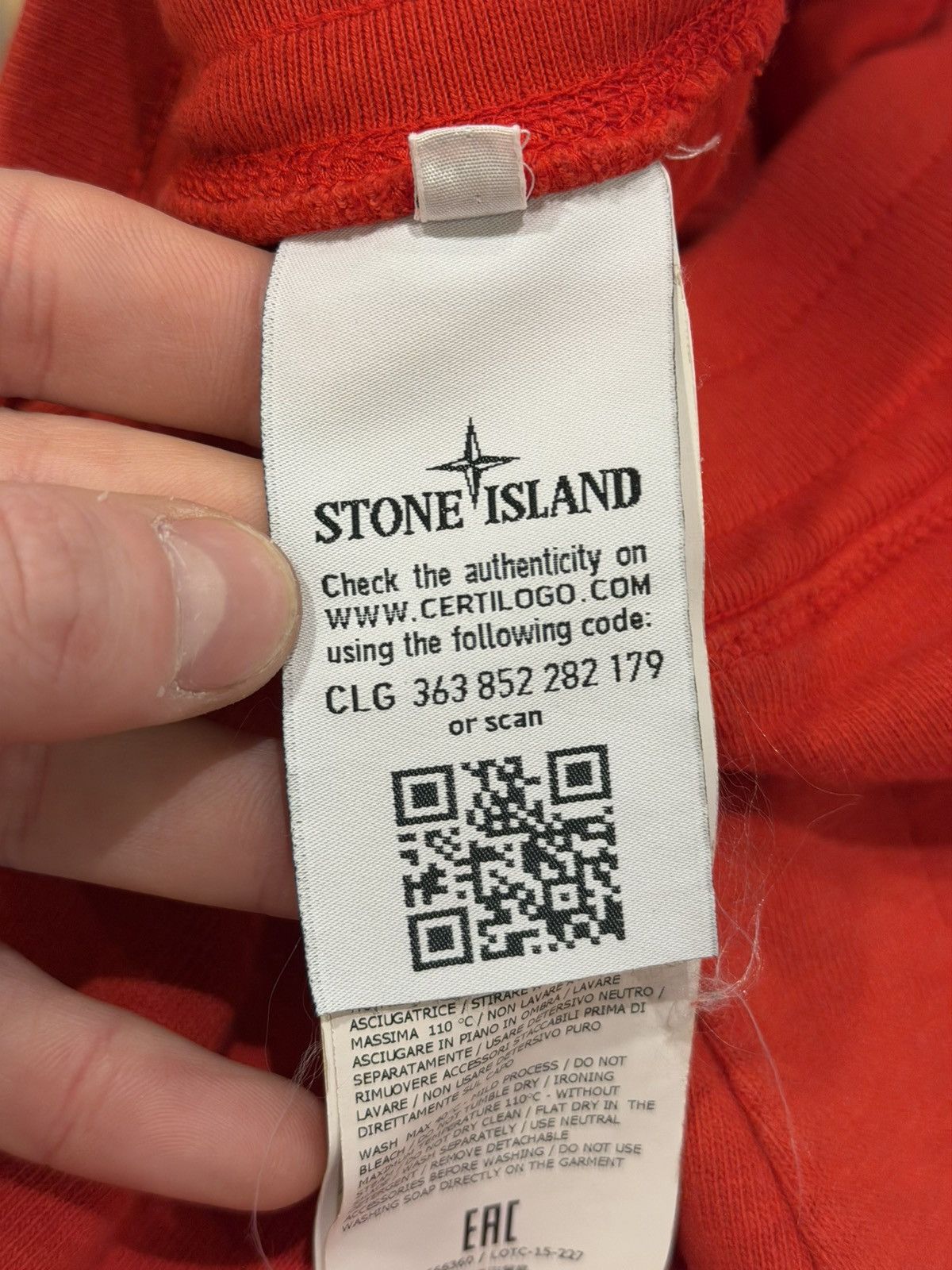Stone Island Stone Island Sweat Shorts - Red Size US 34 / EU 50 - 6 Thumbnail