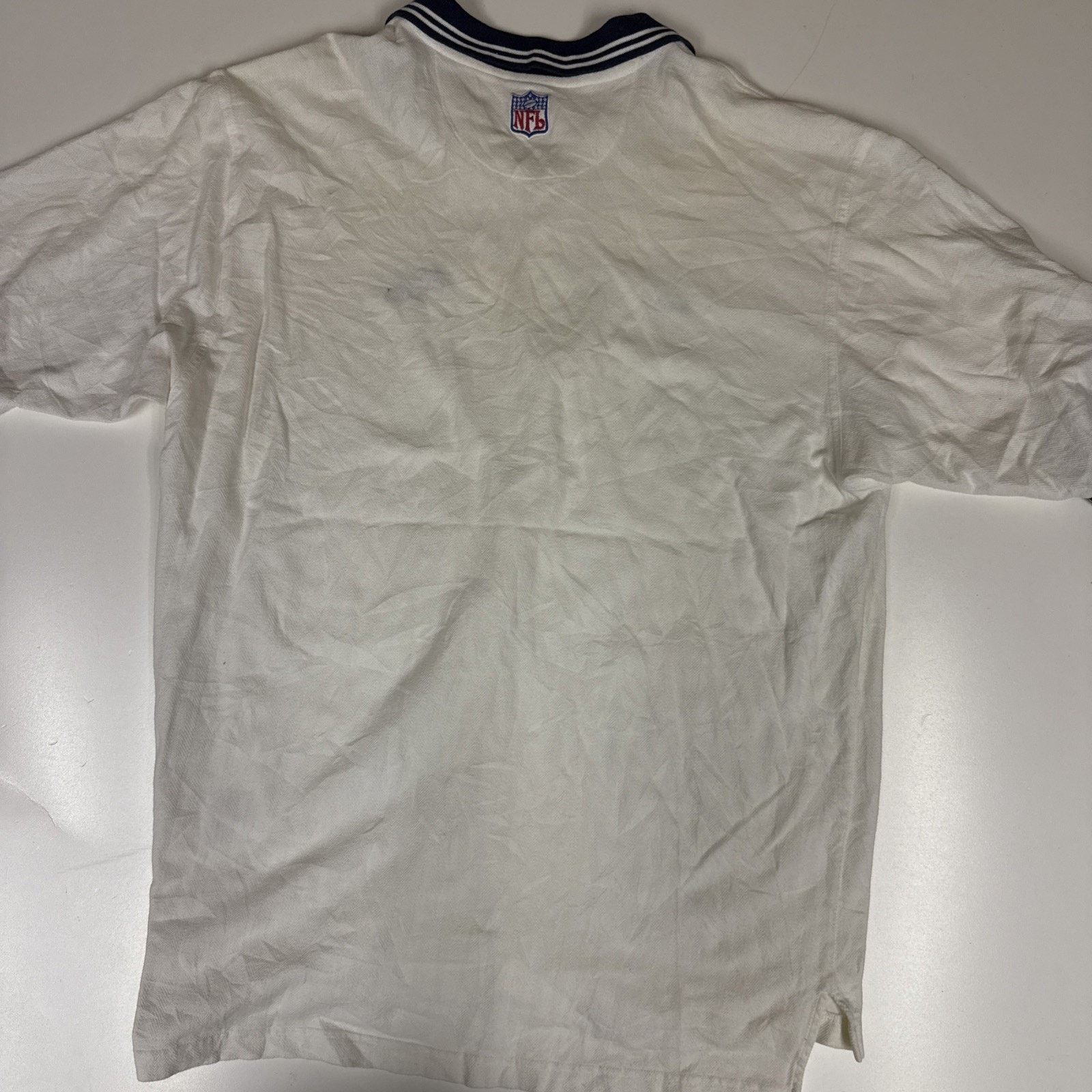 Nike Vintage Broncos Nike Polo White Blue Size XL Size US XL / EU 56 / 4 - 6 Thumbnail