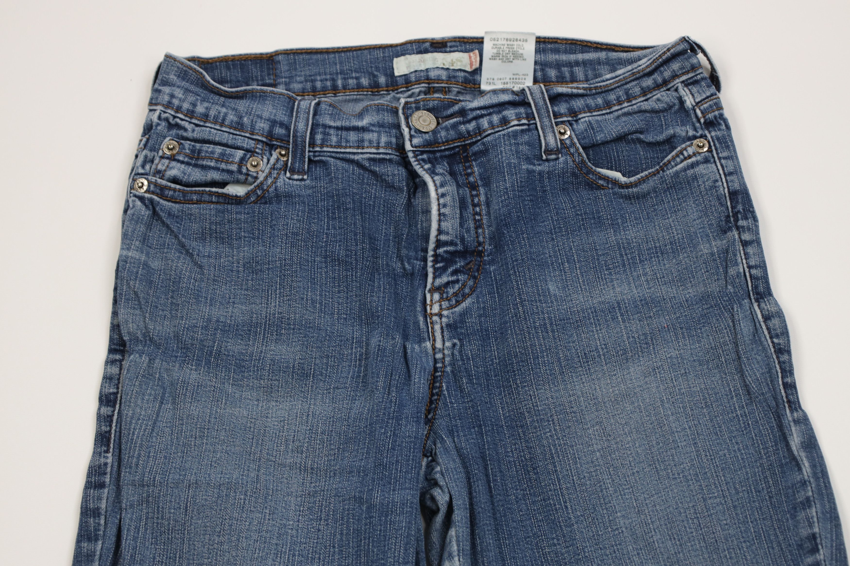 Levi's Vintage Y2K Levis 548 Slimming Stretch Flared Jeans Size 30" / US 8 / IT 44 - 2 Thumbnail