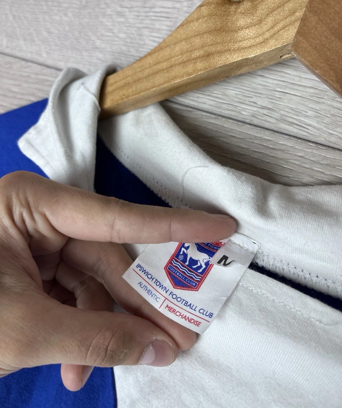 Other Vintage men’s soccer merch Ipswich Town size M blue Size US M / EU 48-50 / 2 - 5 Thumbnail