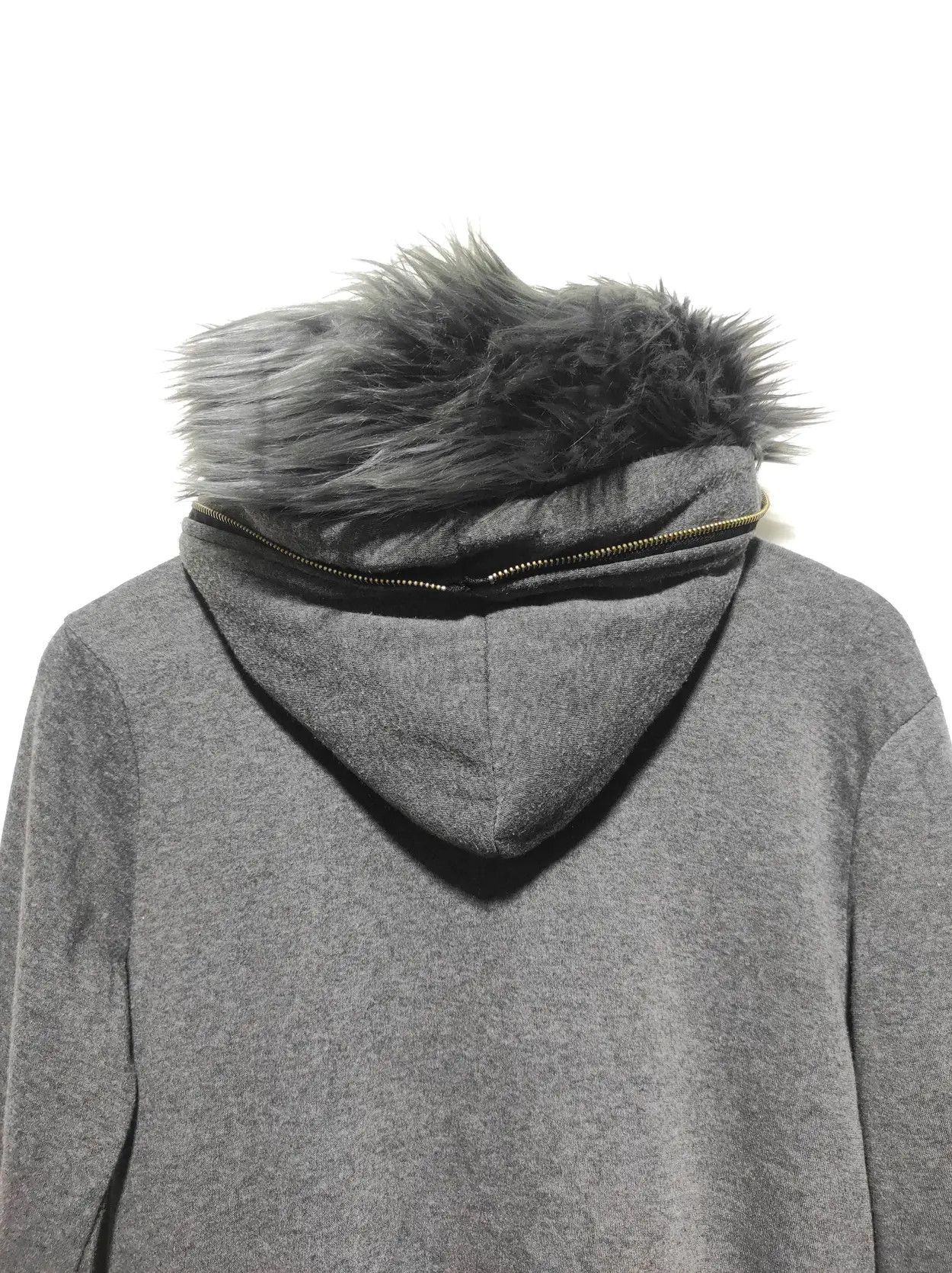 Japanese Brand Double Layer Grey Fur Hoodie if6was9 LGB style Size US S / EU 44-46 / 1 - 15 Thumbnail