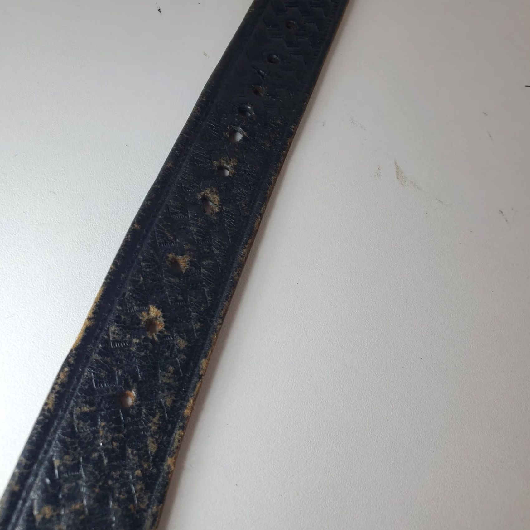 Nike VINTAGE Nike Belt Mens L Black Classic Men Leather Braided Brown Size ONE SIZE - 6 Thumbnail