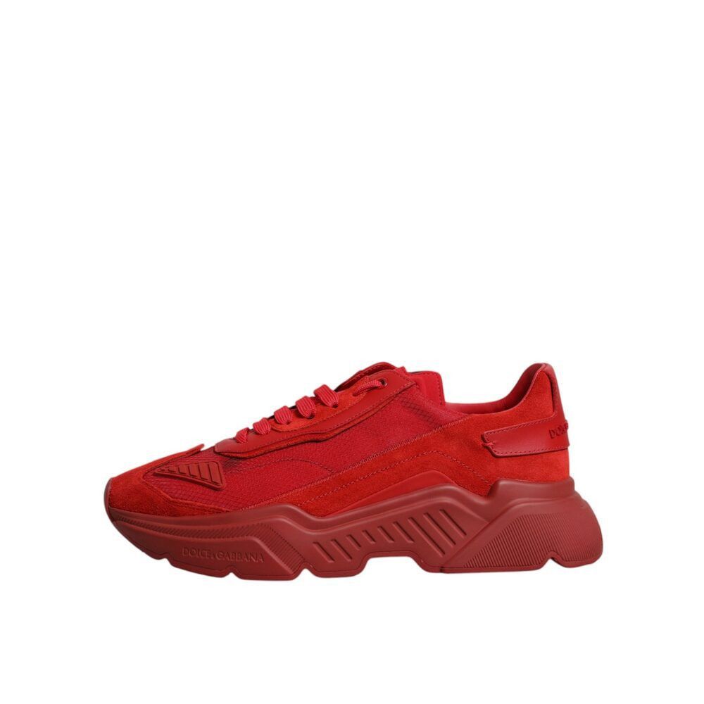 Dolce & Gabbana Dolce & Gabbana Red Leather Daymaster Low Top Sneakers Shoes Size US 6 / EU 39 - 6 Thumbnail