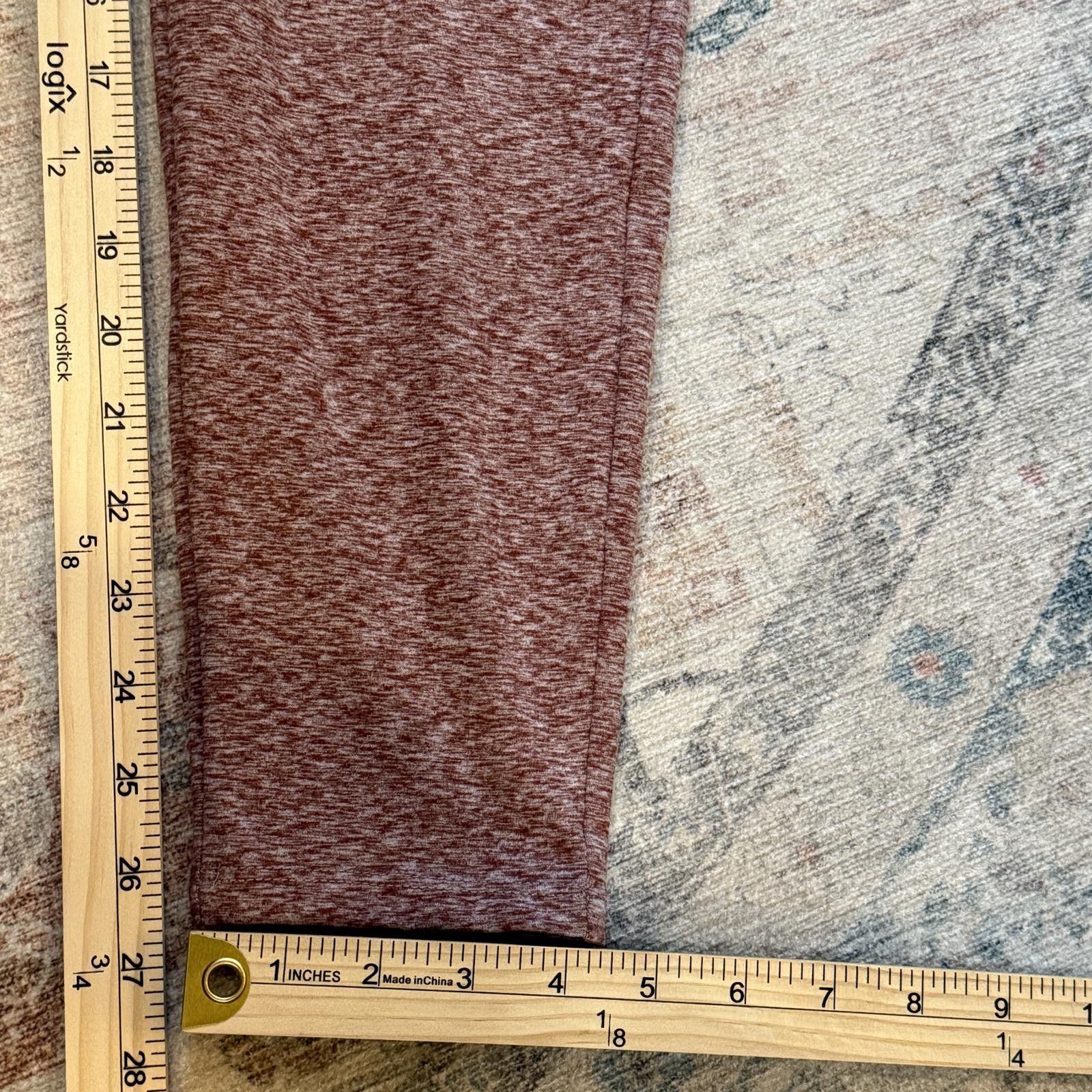 Torrid Torrid heathered rose leggings wide waistband size 1 (14/16) Size 40" / US 18 - 4 Thumbnail