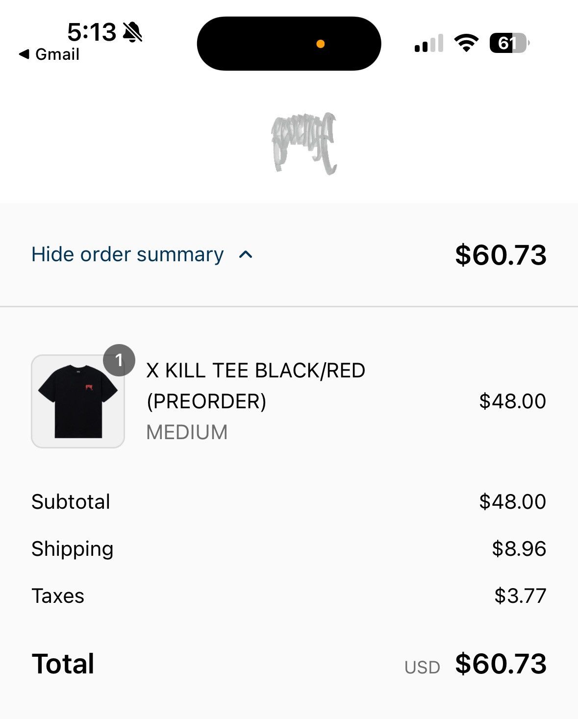 Revenge Revenge XXXTENTACION Kill Tee Black/Red Bred Size Medium Size US M / EU 48-50 / 2 - 13 Thumbnail