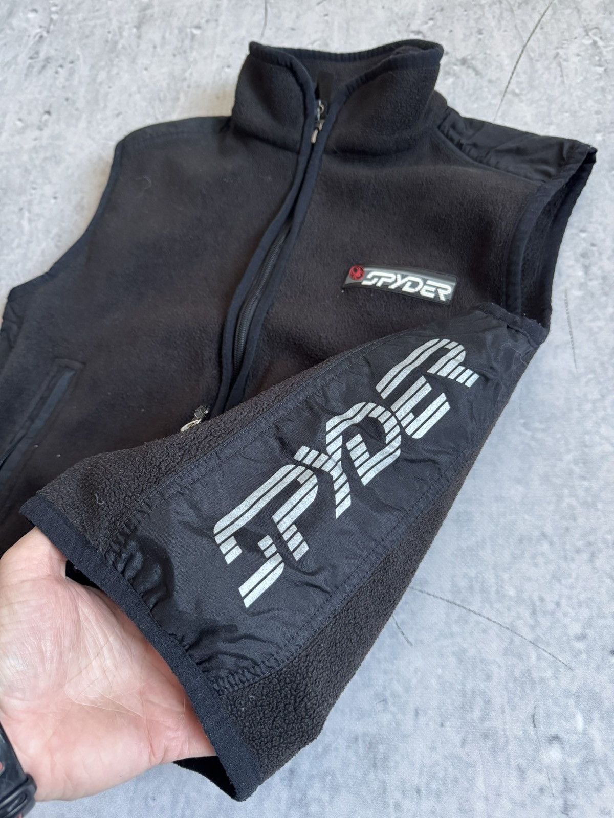 Spyder Vintage Spyder Fleece Zipper Vest Jacket black Size US XS / EU 42 / 0 - 3 Thumbnail