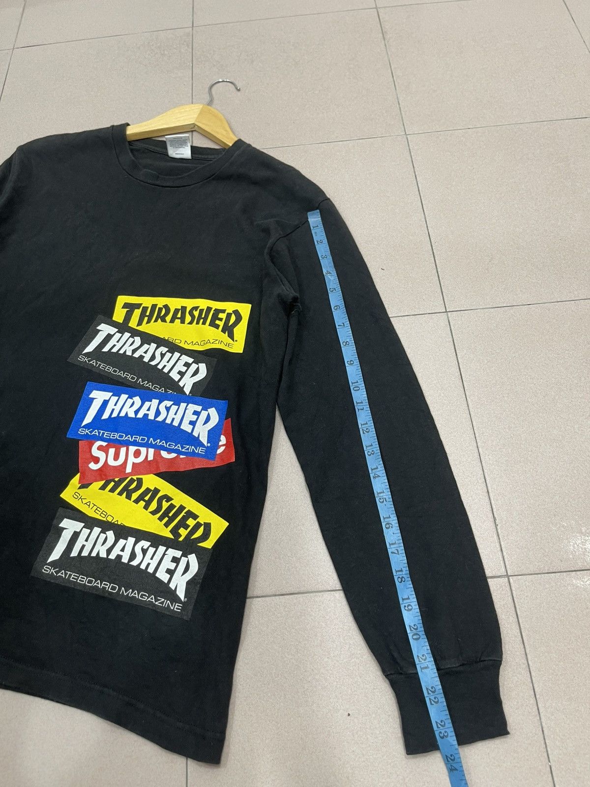Supreme × Thrasher Supreme x Thrasher Multi Logo Long Sleeve Size US S / EU 44-46 / 1 - 12 Thumbnail