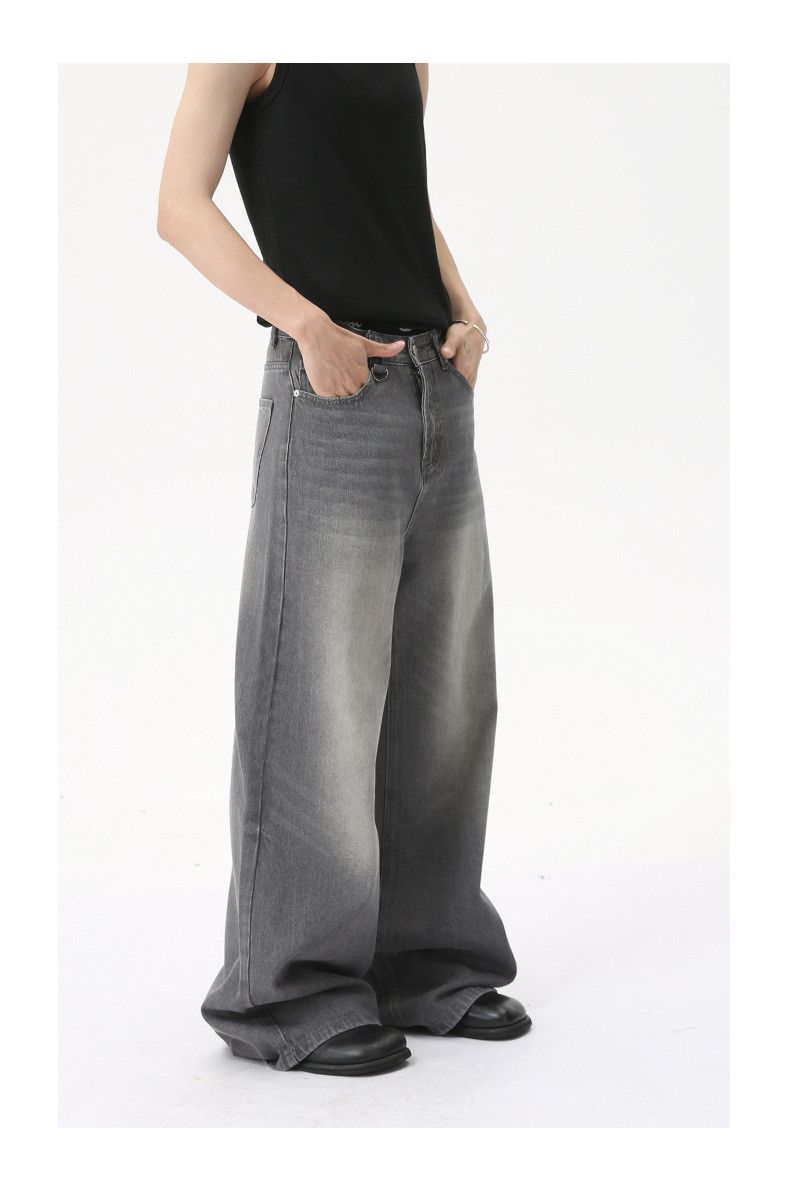 Japanese Brand American Cleanfit Retro High Street Wide-Leg Straight Jeans Size US 32 / EU 48 - 2 Thumbnail