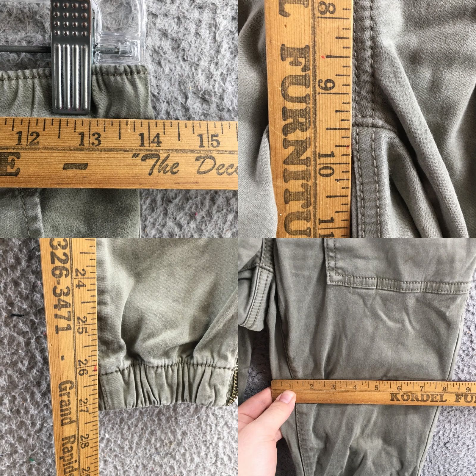 American Eagle Outfitters American Eagle Outfitters Utility Jogger Pants Womens 4R Gray Mid Rise Slim Jegging Style Size 27" / US 4 / IT 40 - 8 Thumbnail