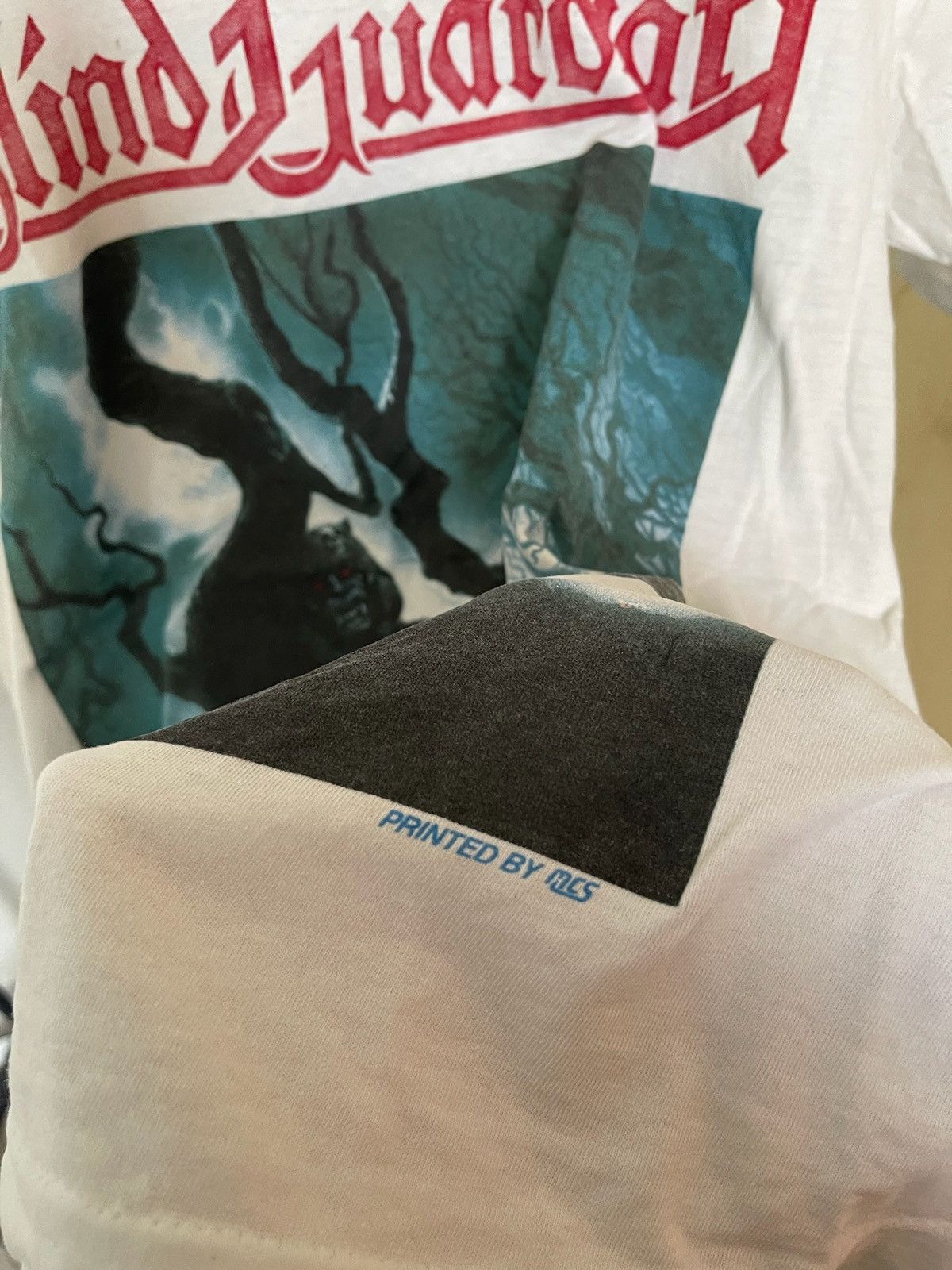 Band Tees × Vintage Vintage 1992 Blind Guardian Somewhere Far Beyond Tour Tshirt Size US L / EU 52-54 / 3 - 3 Thumbnail