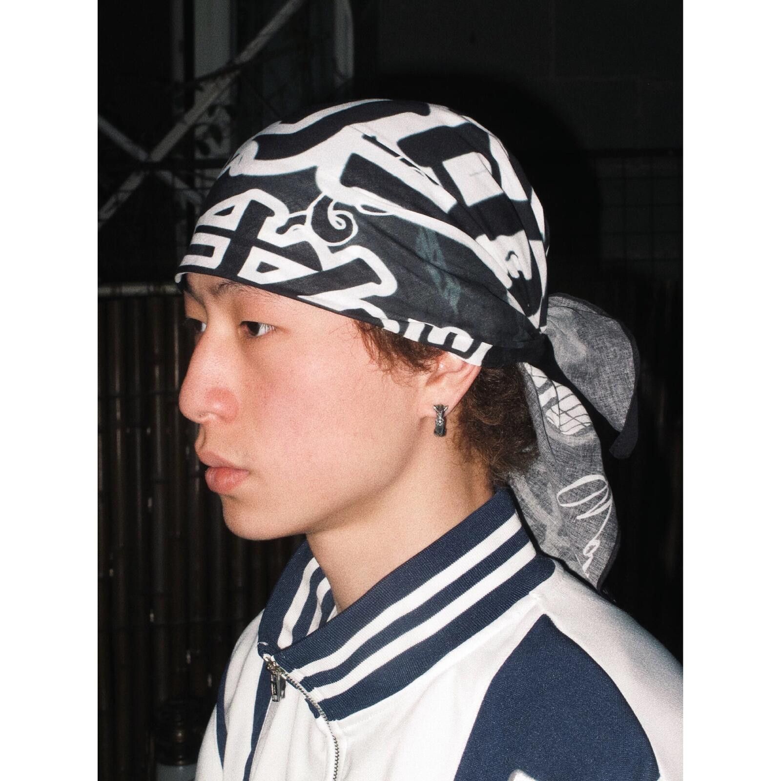 Japanese Brand Y2k Ultimate Deck Master Graphic Japanese Text Print Bandana Size ONE SIZE - 5 Thumbnail
