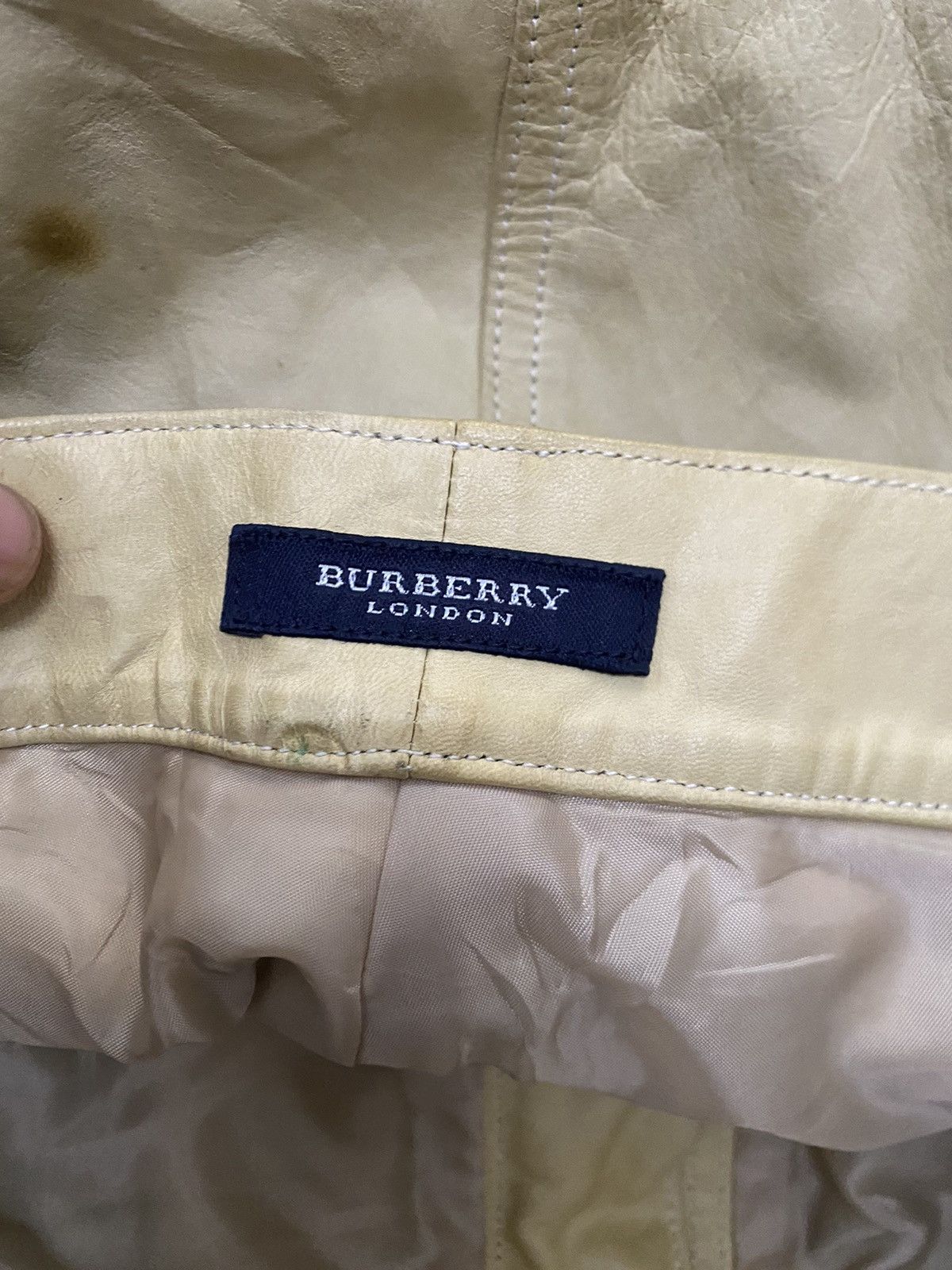 Burberry × Leather SOFT LEATHER PANTS BY BURBERRY LONDON SOFT LEATHER Size US 31 - 6 Thumbnail