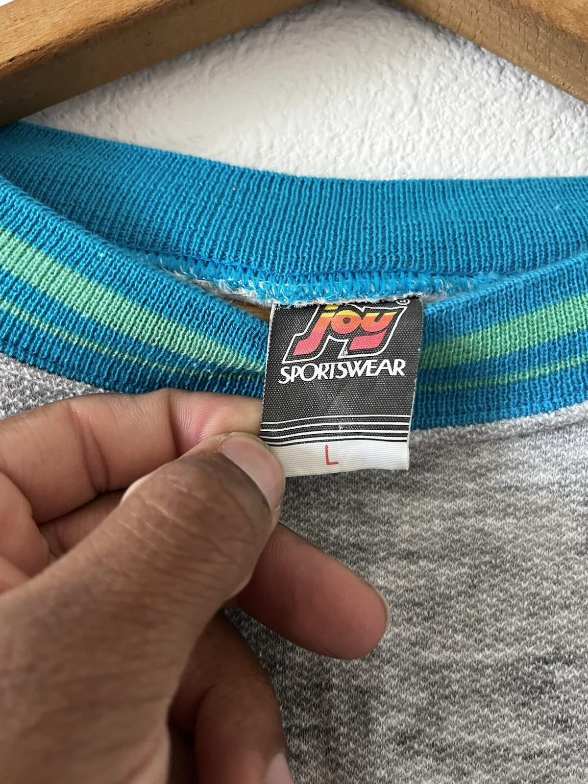 Other VTG Joy Sportswear Sweatshirt Heather Gray Stripes Large Size US L / EU 52-54 / 3 - 3 Thumbnail
