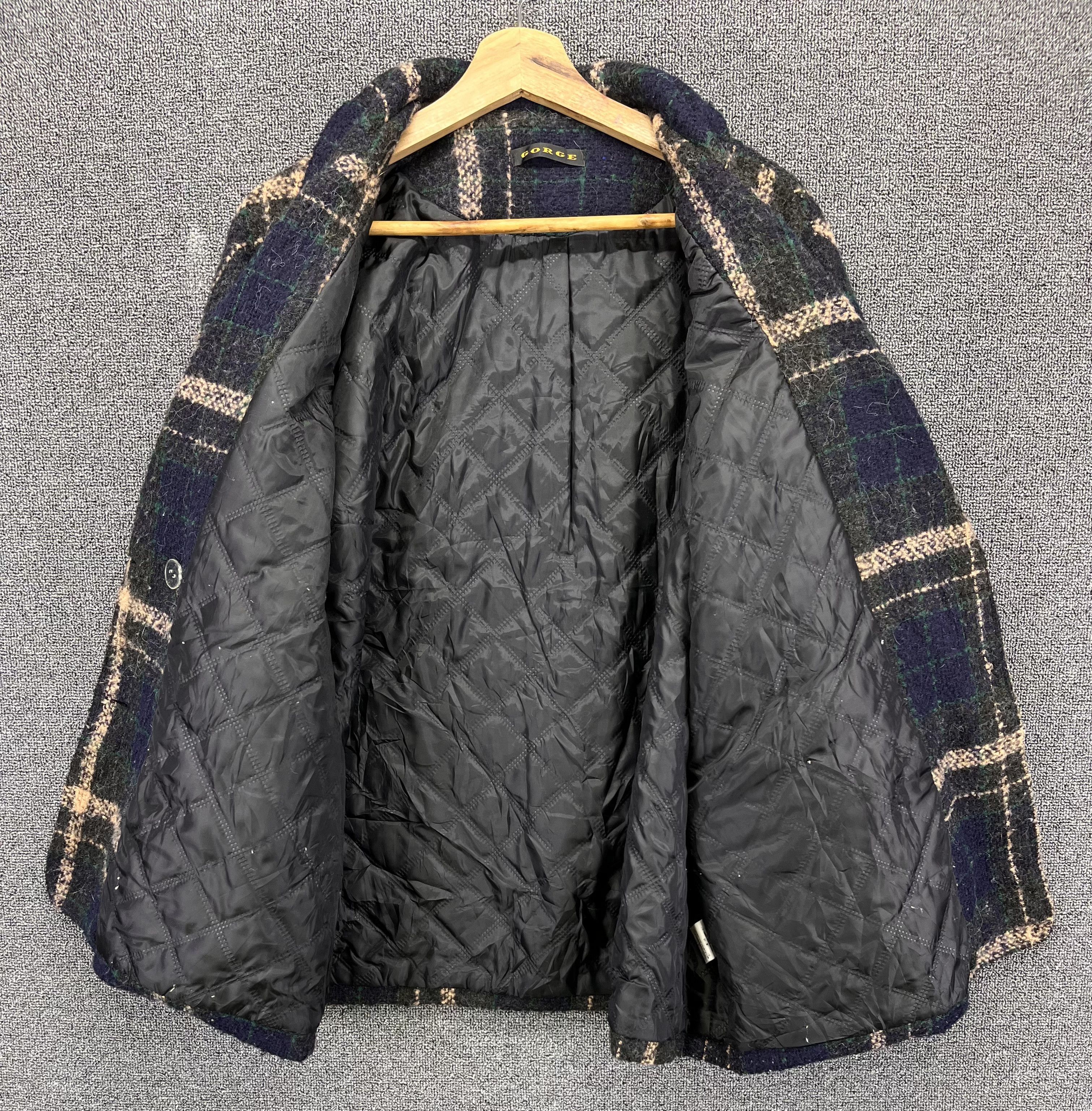 George Vintage George Shadow Plaid Button Up Jacket Size M / US 6-8 / IT 42-44 - 6 Thumbnail