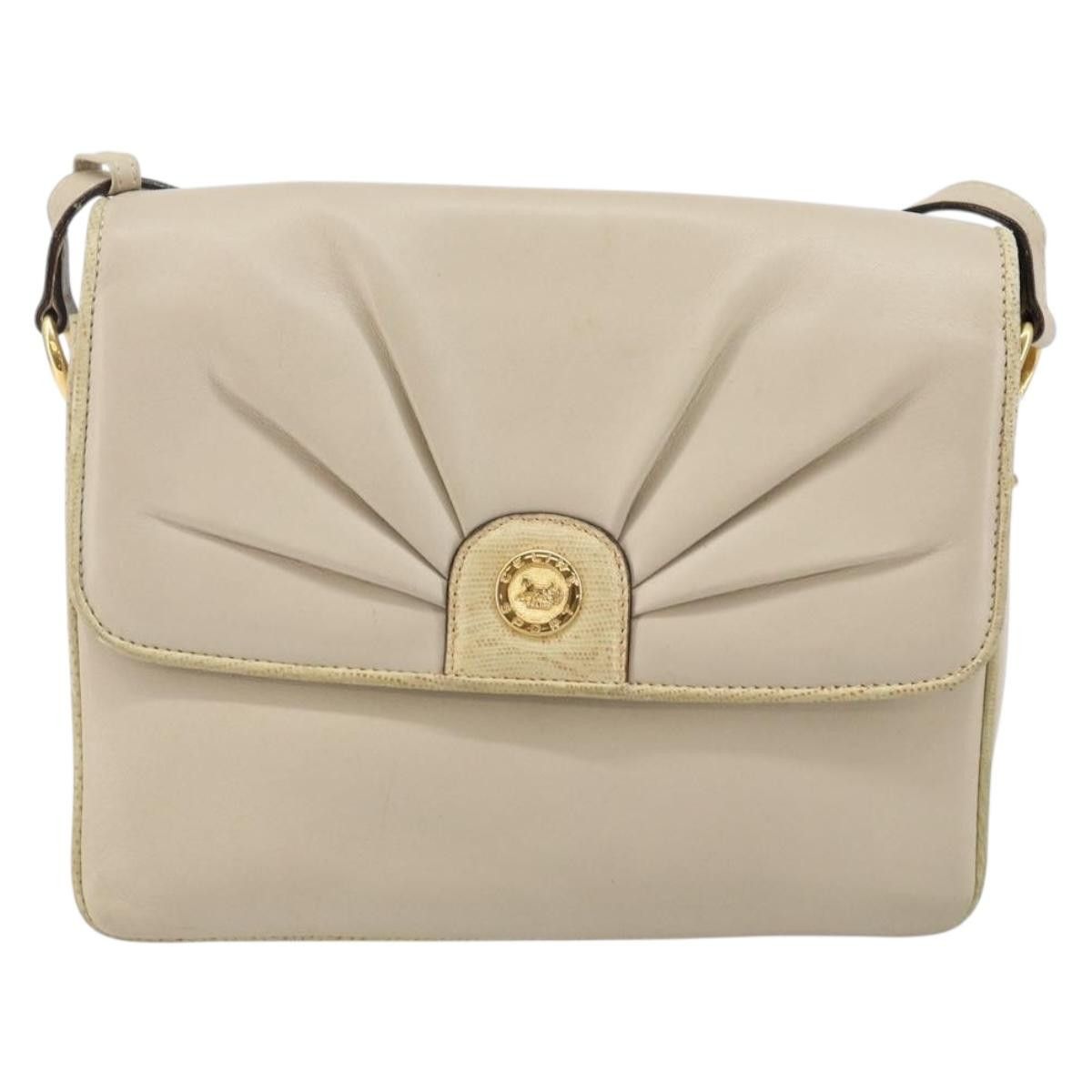 Celine CELINE Shoulder Bag Leather Beige Gold Size ONE SIZE - 2 Thumbnail